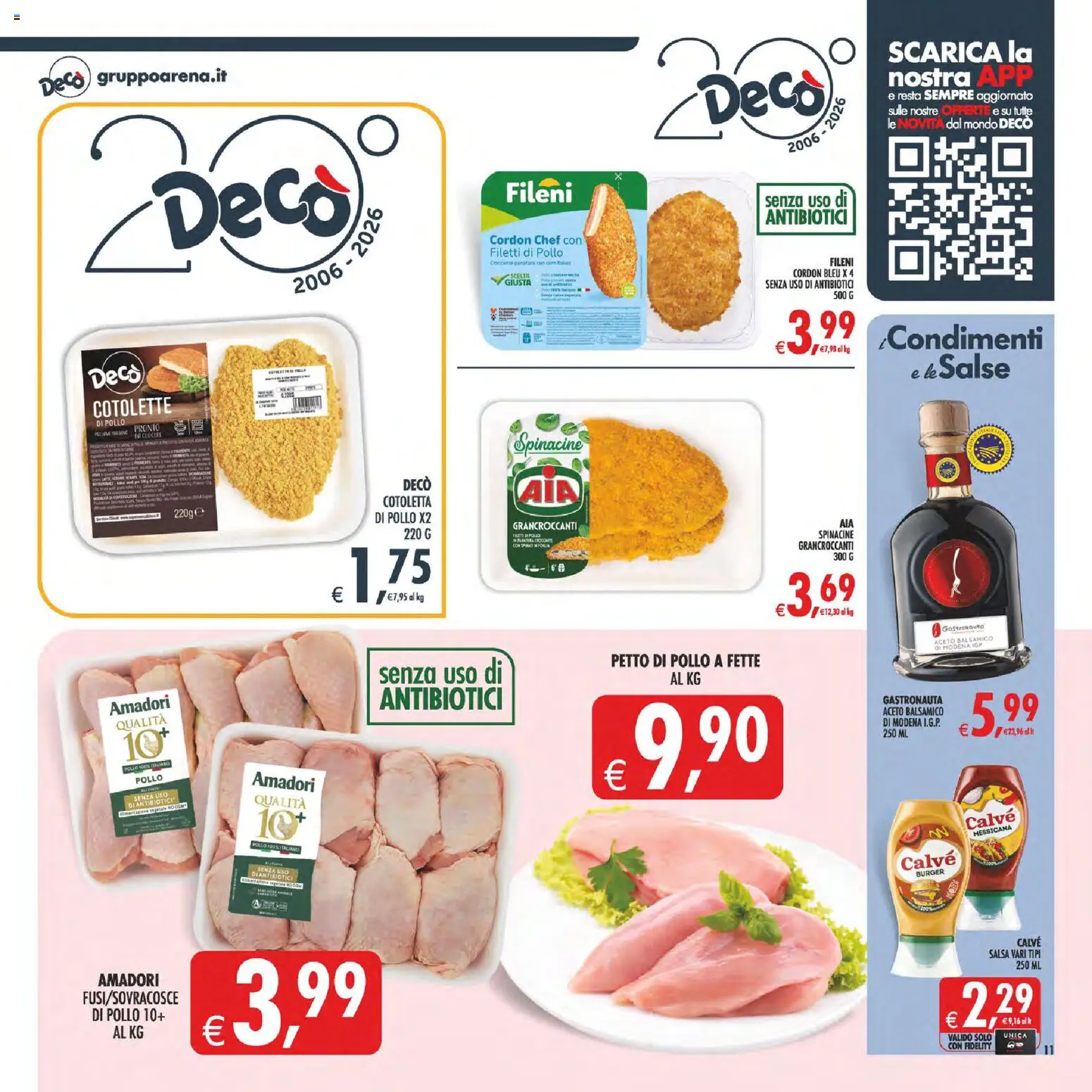 Volantino Decò del 29.05.2026 | Pagina: 12 | Prodotti: Petto di Pollo, Pollo, Salsa, Aceto