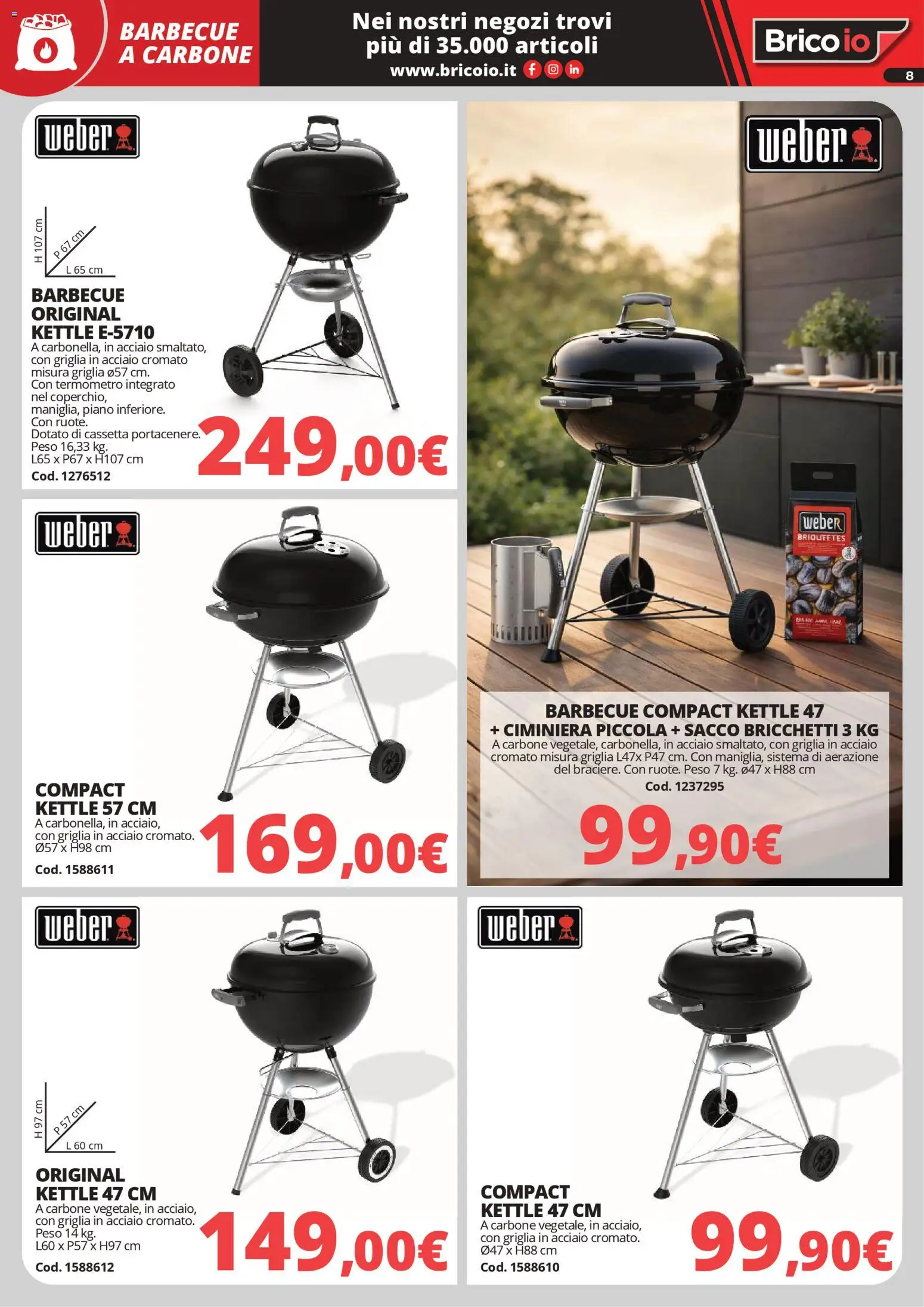 Volantino Brico io del 30.03.2026 | Pagina: 8 | Prodotti: Barbecue, Griglia, Termometro