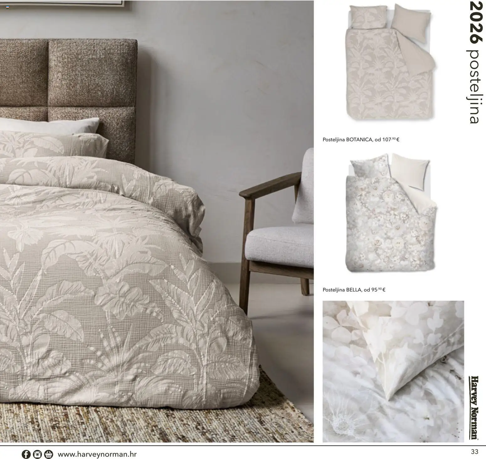 Harvey Norman katalog | vrijedi od 05.06.2026 | Stranica: 33 | Proizvodi: Posteljina