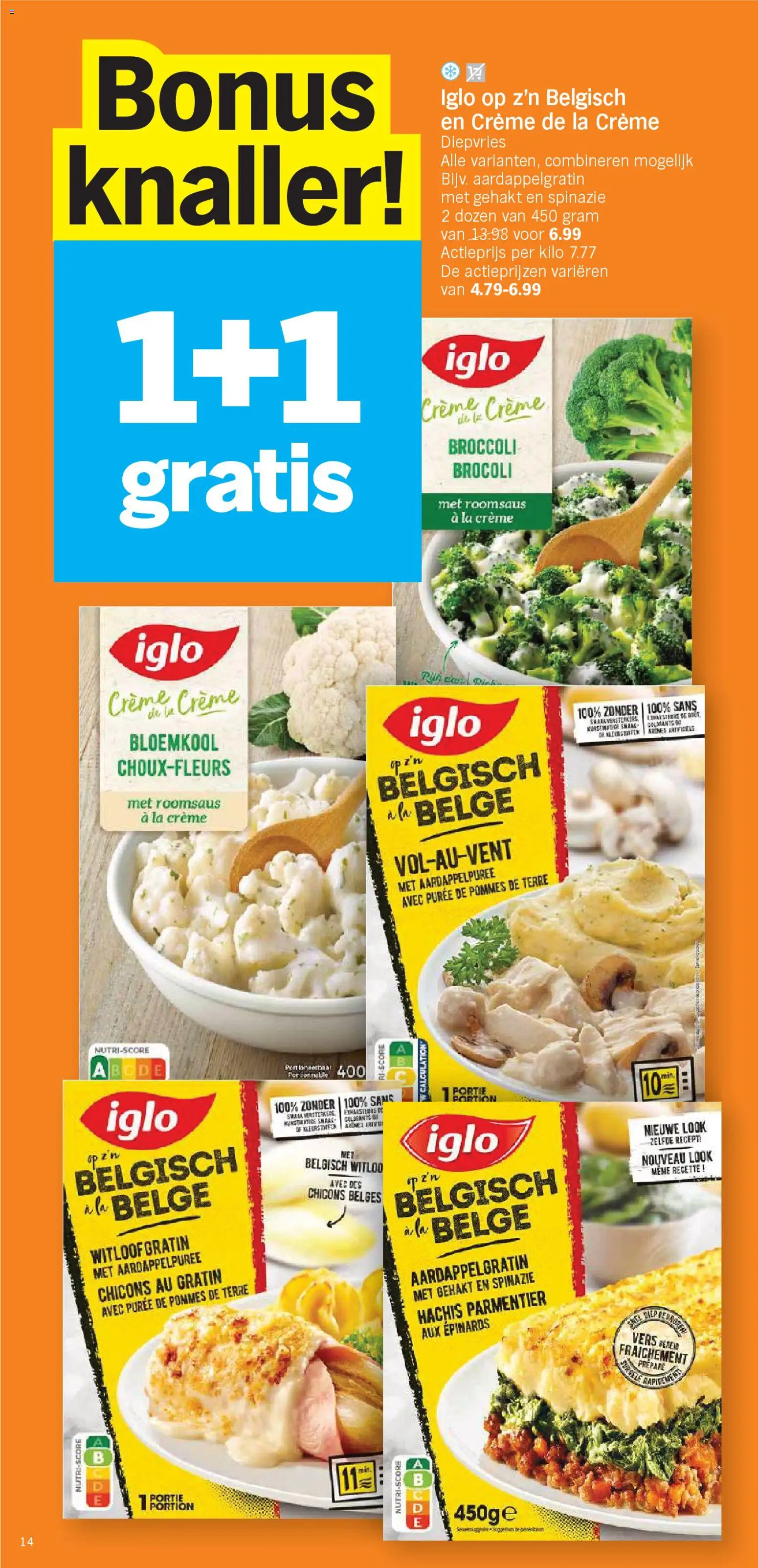 {H1} | Pagina: 14 | Producten: La, Crème, Bloemkool, Broccoli