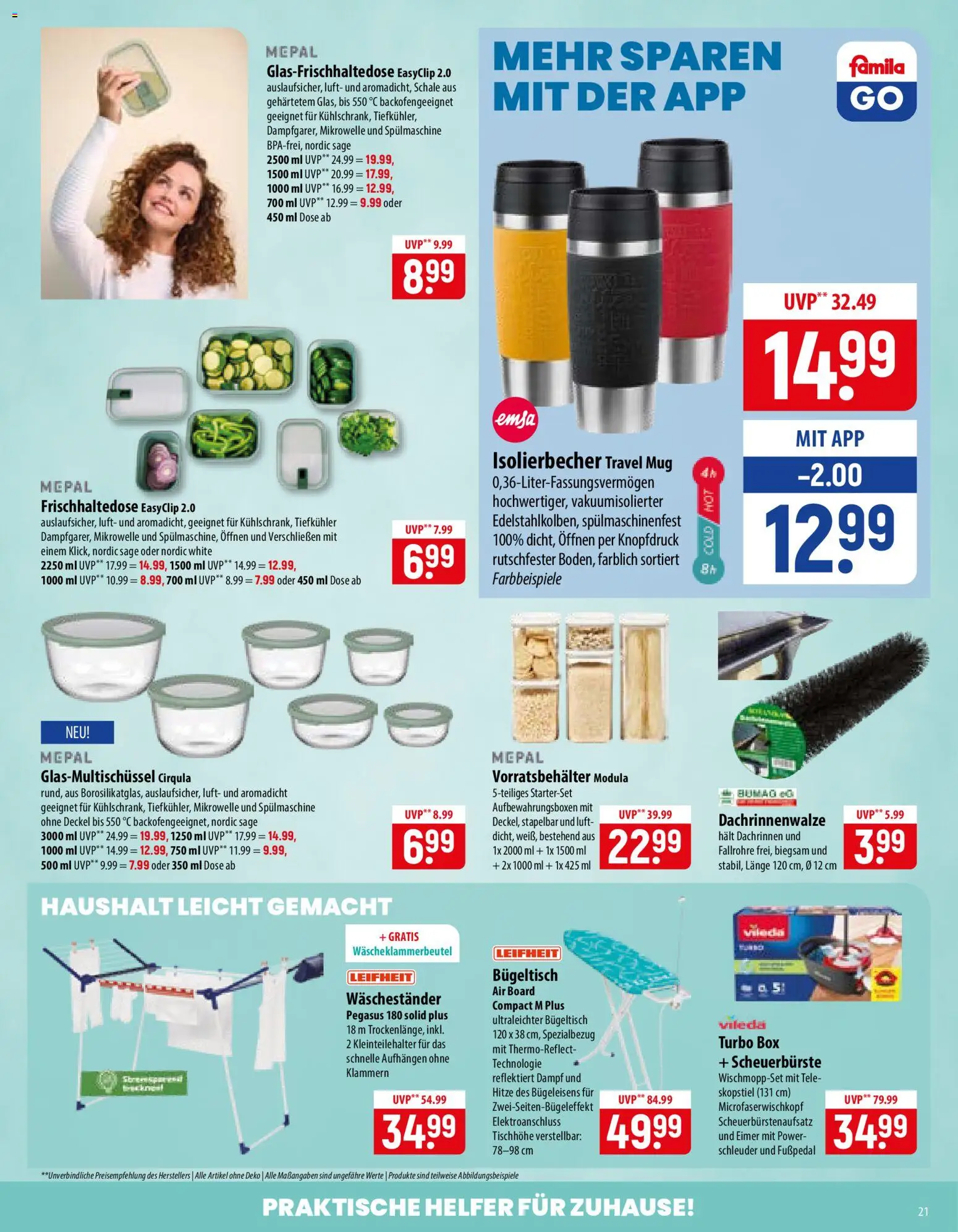 Famila Prospekt – gültig ab 19.10.2026 | Seite: 21 | Produkte: Mikrowelle, Box, Waschestander