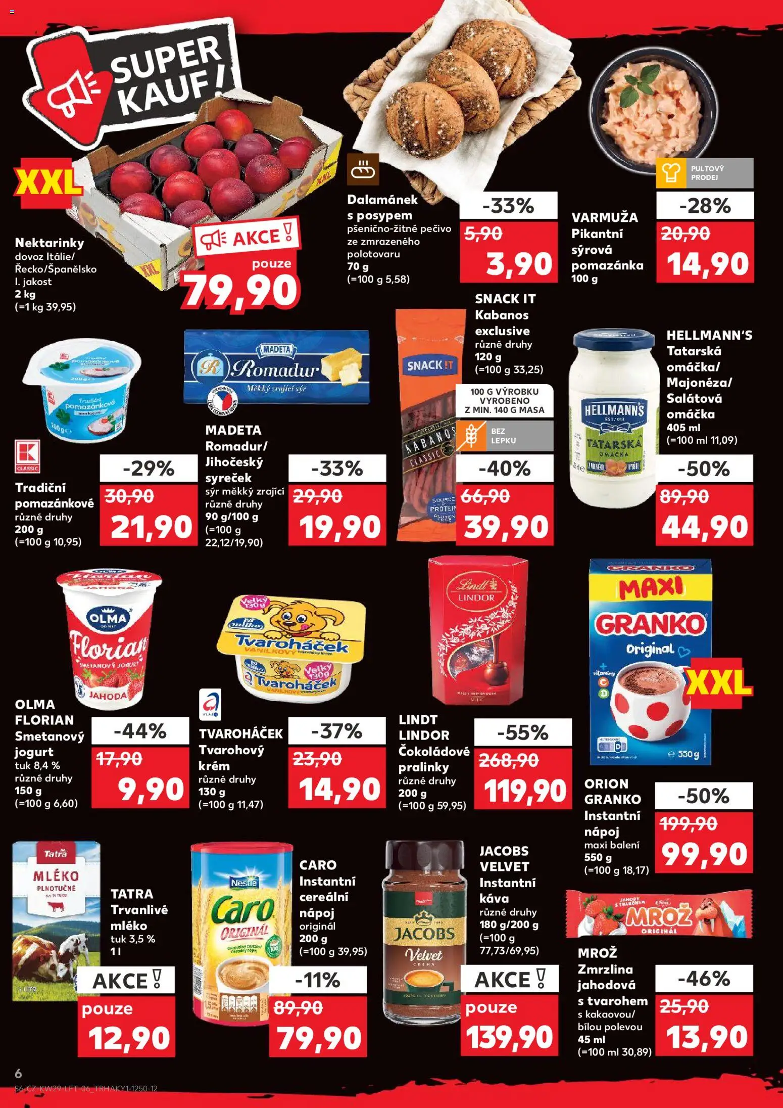 Kaufland leták od 15.07.2026 | Strana: 6 | Produkty: Velvet, Crema, Protein, Jacobs velvet