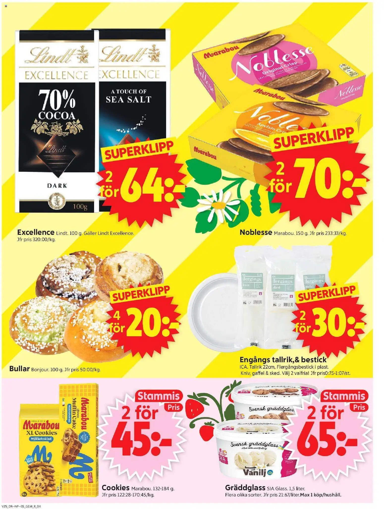 ICA Supermarket reklamblad aktuell från 15.06.2026 | Sida: 4 | Produkter: Salt, Galler, Apelsin