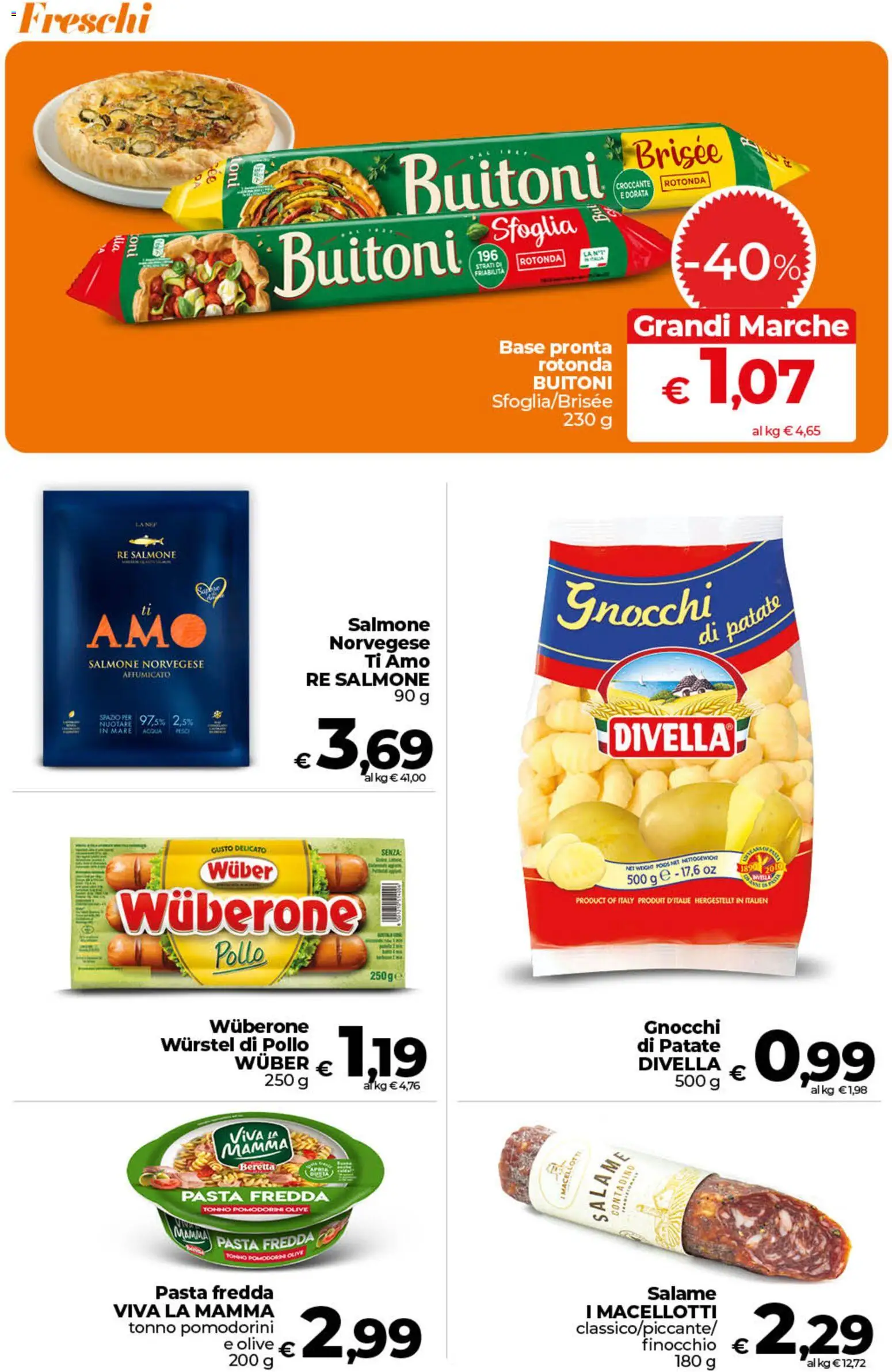 Volantino Ipercoop del 11/09/2026 | Pagina: 33 | Prodotti: Pollo, Divella, Pasta, Gnocchi