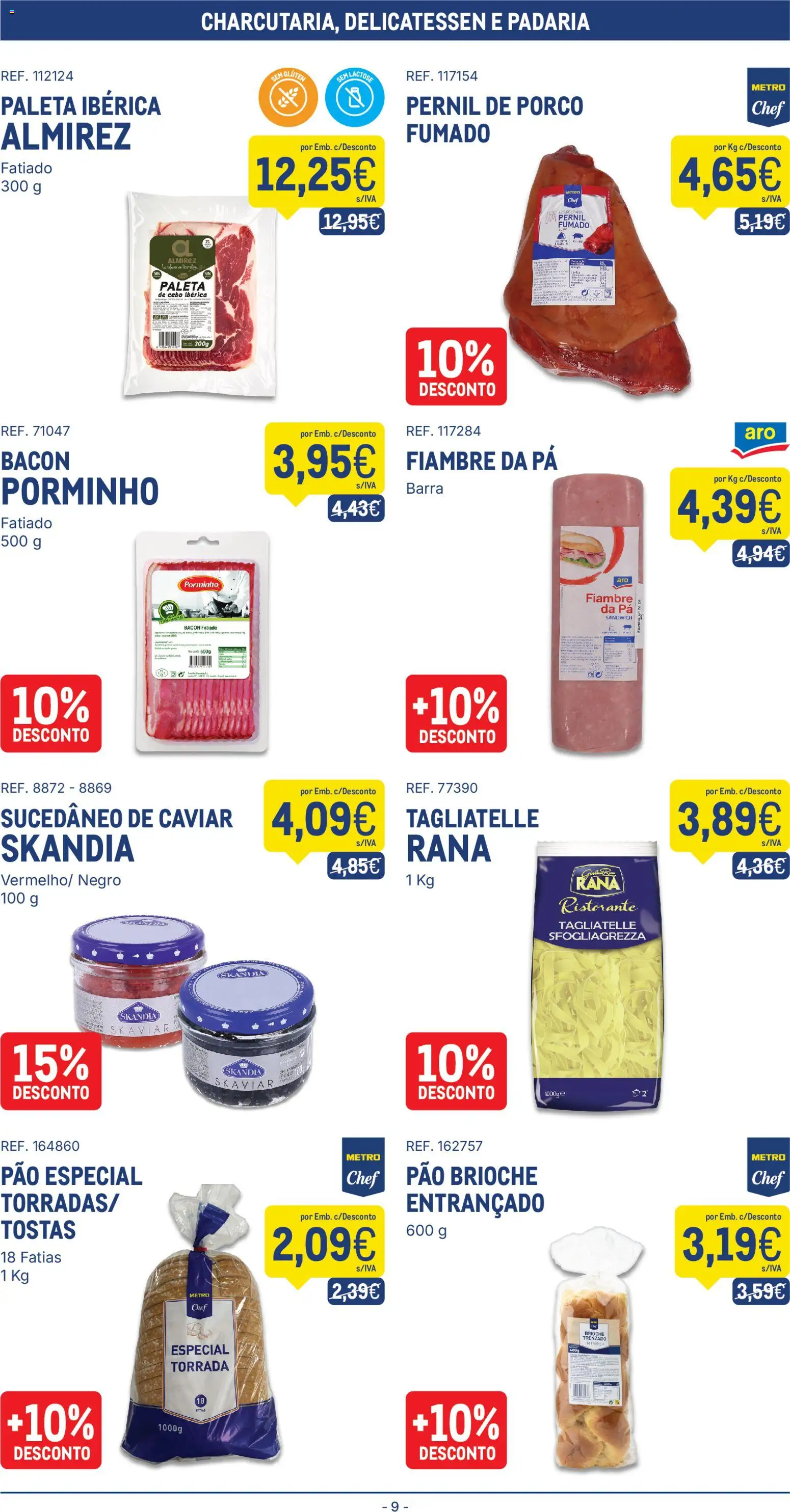 Makro folheto │ válido de 20/10/2026 | Página: 9 | Produtos: Pernil, Padaria, Pão, Pá