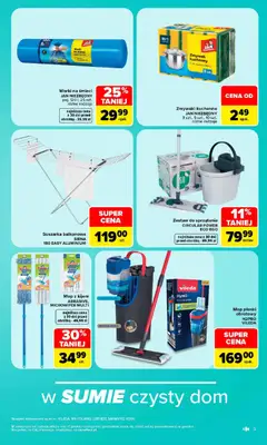 Pogląd oferty "Carrefour gazetka - Same okazje" - ważna od 19.10.2026 | Strona: 5 | Produkty: Worki na śmieci, Suszarka, Vileda, Woda