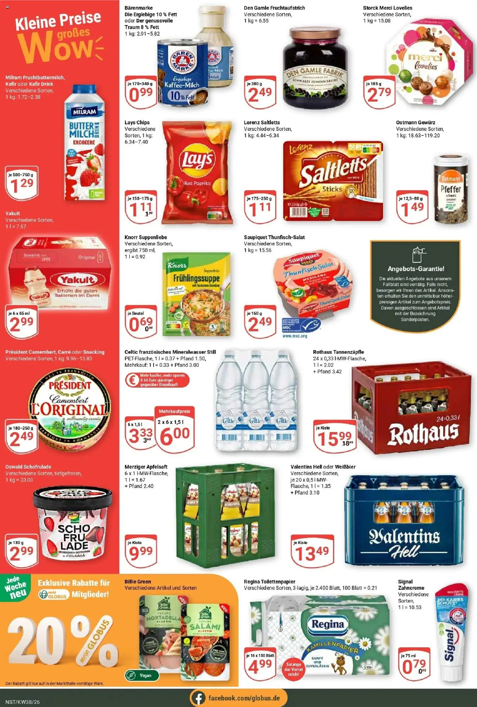 Globus Prospekt Neustadt (ab 14.09.2026) » Angebote online | Seite: 2 | Produkte: Kefir, Weißbier, Milram, Salami