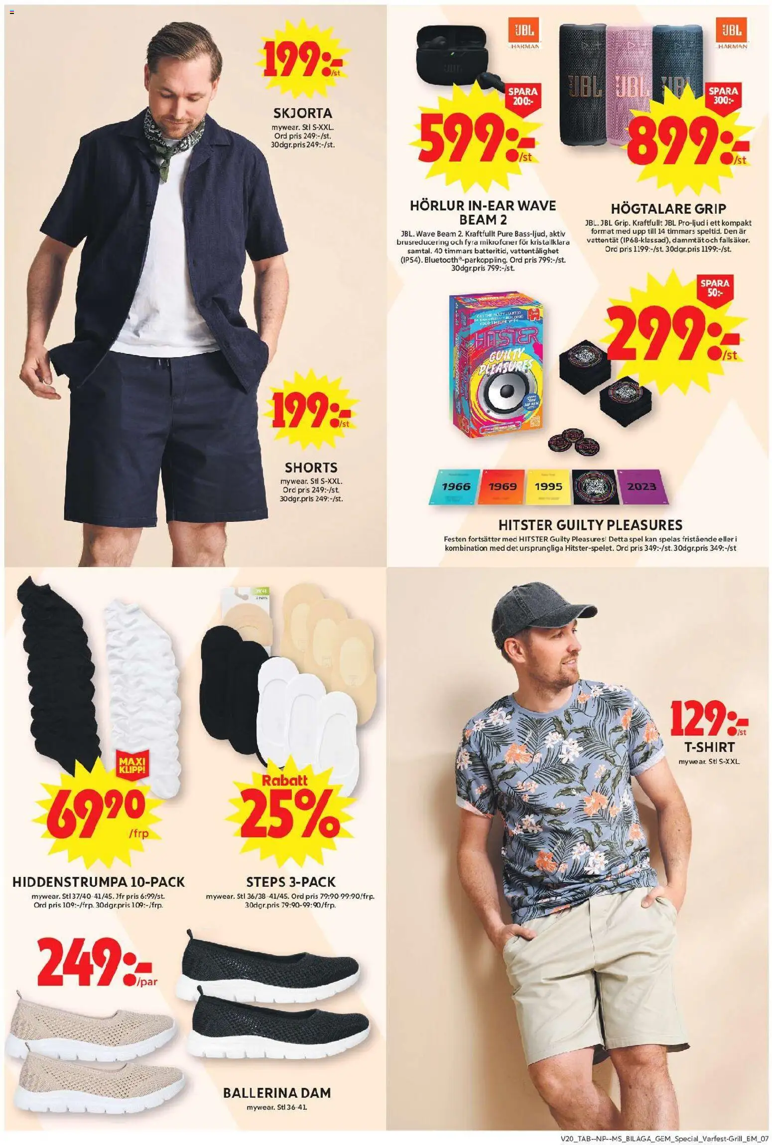 ICA Maxi reklamblad aktuell från 11.05.2026 | Sida: 23 | Produkter: Ballerina, Shorts, Spel, Högtalare