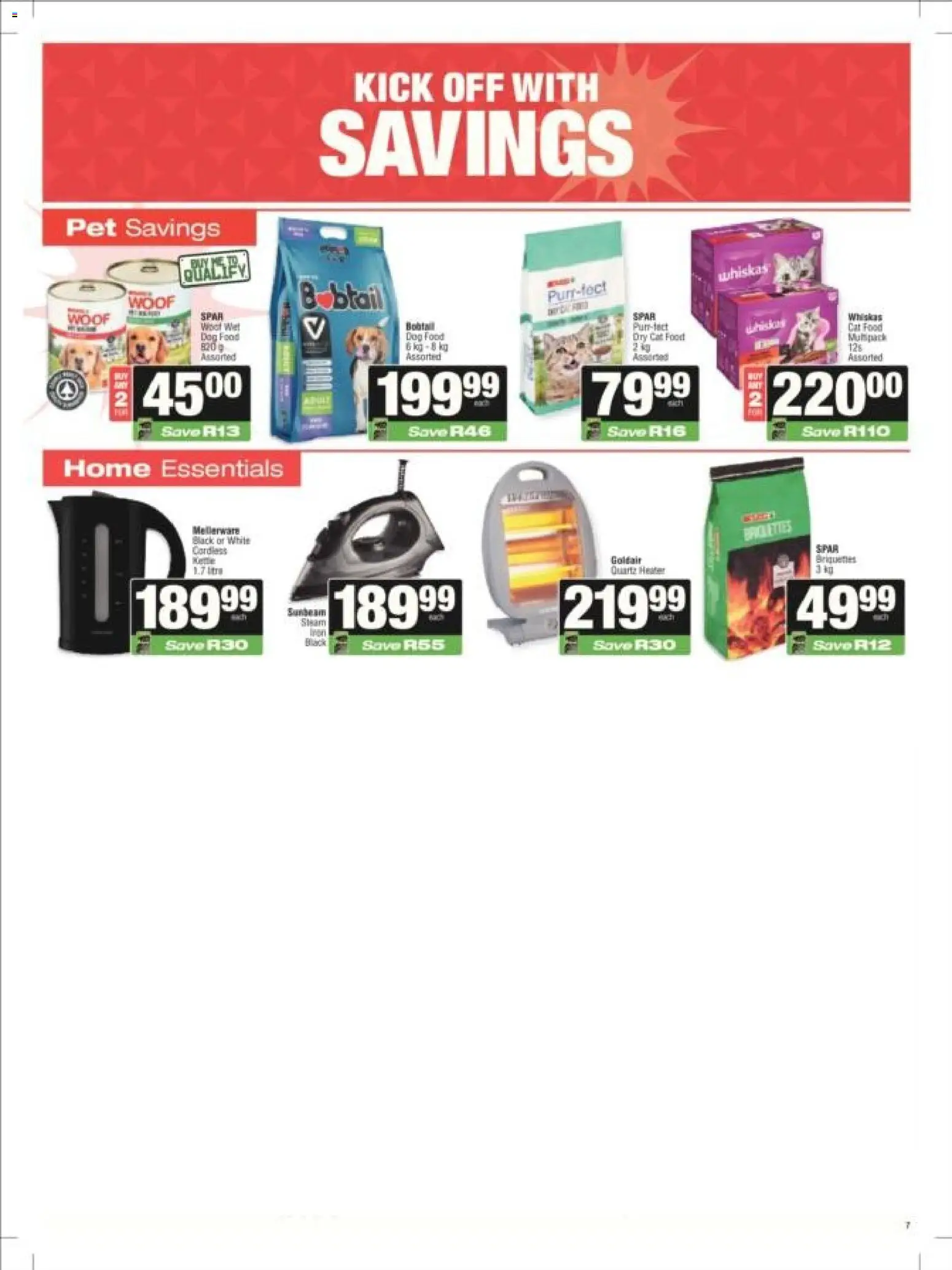 New Superspar catalogue – valid from 11.05.2026 | Page: 7 | Products: Heater, Cat food, Dog food