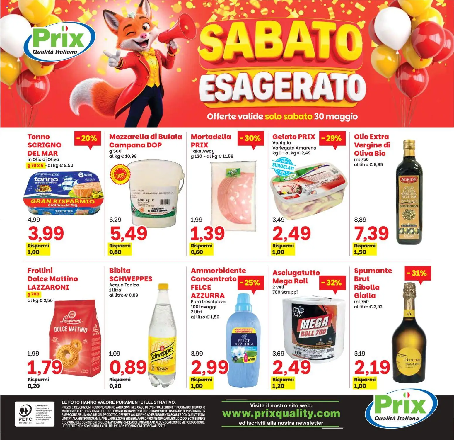 Volantino Prix del 26.05.2026 | Pagina: 24 | Prodotti: Gelato, Acqua, Olio, Asciugatutto