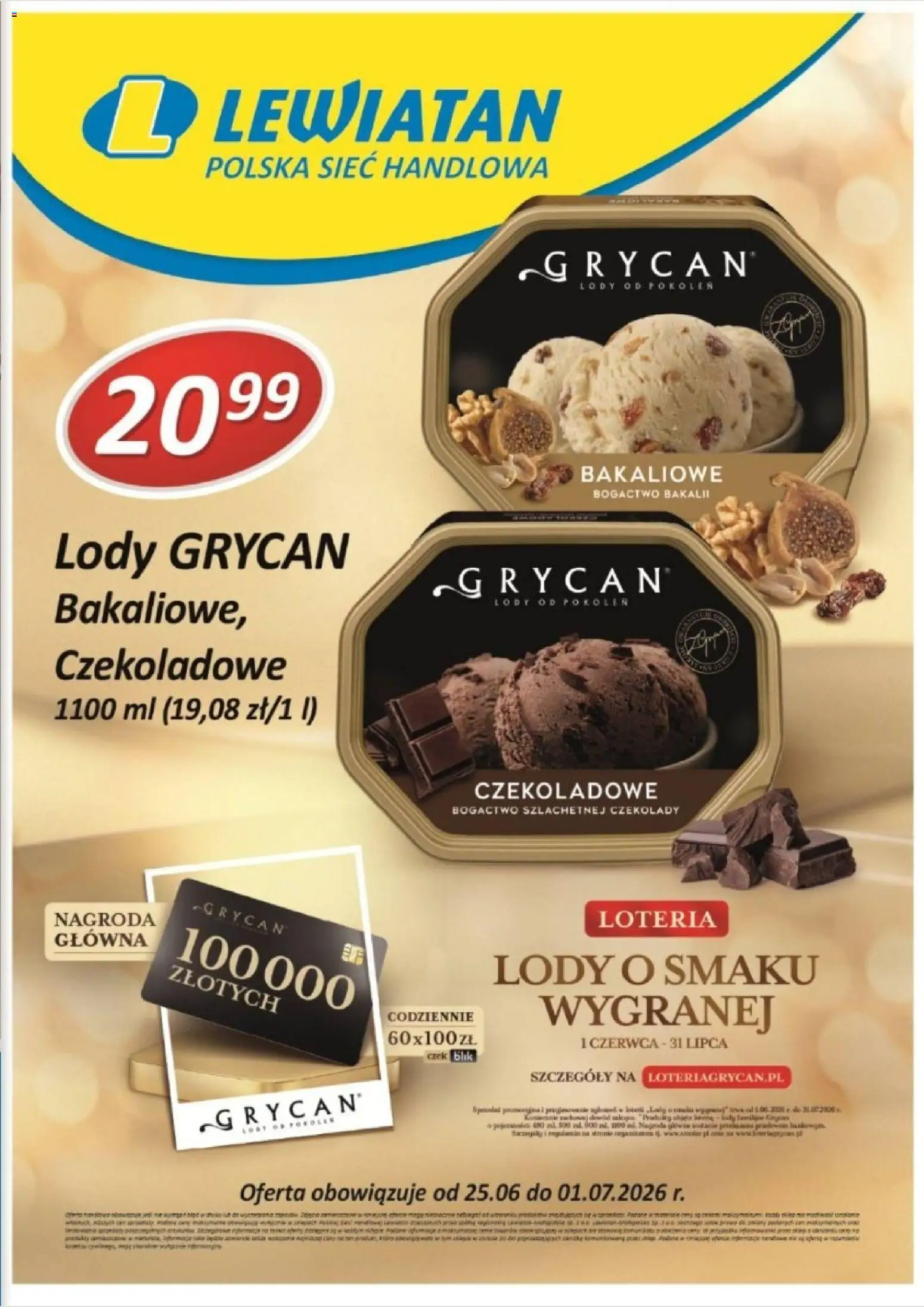 Lewiatan gazetka - W wielopakach taniej II od 25.06.2026 | Strona: 3 | Produkty: Czekolady, Lody Grycan, Lody