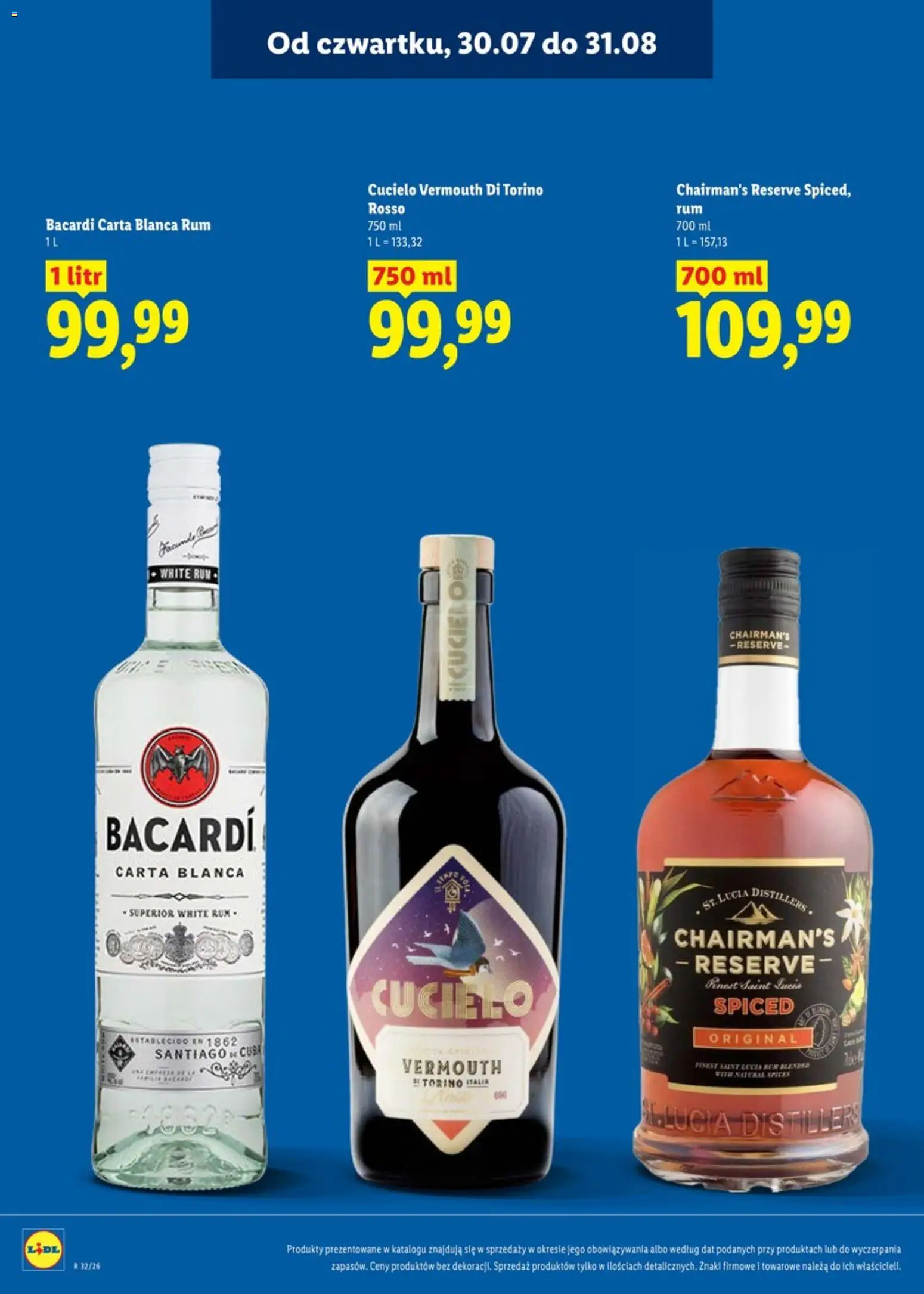 Lidl Katalog alkoholi i win od 30.07.2026 | Strona: 5 | Produkty: Rum Bacardi, Rum