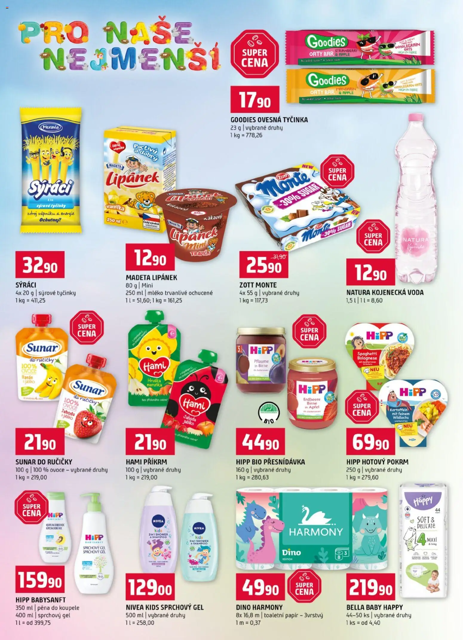 Terno leták od 17.06.2026 | Strana: 19 | Produkty: Pěna do koupele, Toaletní papír, Sunar, Příkrm