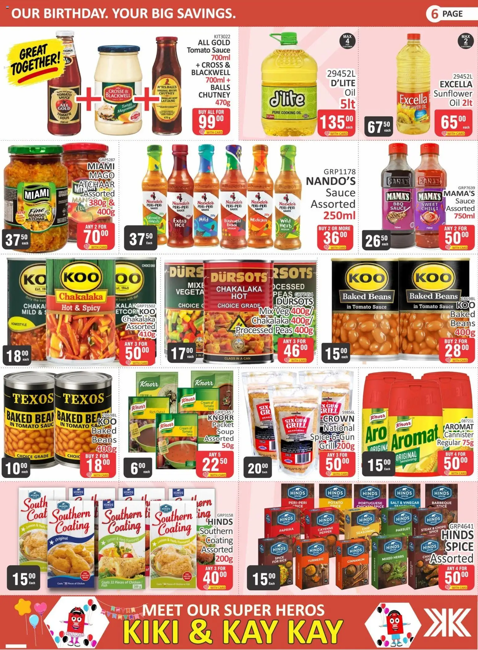 New KIT KAT Cash & Carry catalogue – valid from 24/09/2026 | Page: 6 | Products: Baked beans, Tomato sauce, Mayonnaise, Lemon