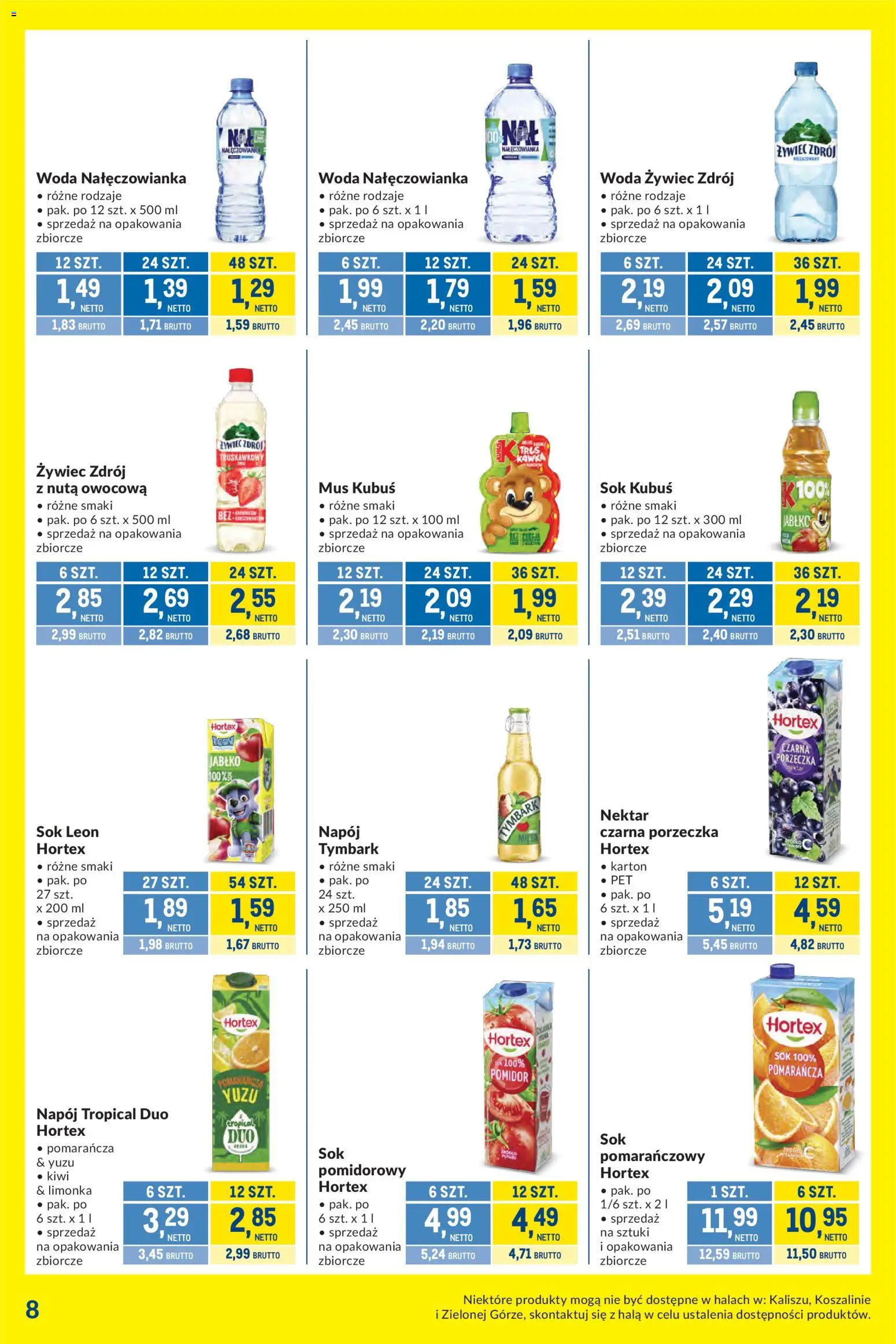 Makro gazetka - Kupujesz więcej płacisz mniej od 04.08.2026 | Strona: 8 | Produkty: Limonka, Porzeczka, Sok, Kiwi