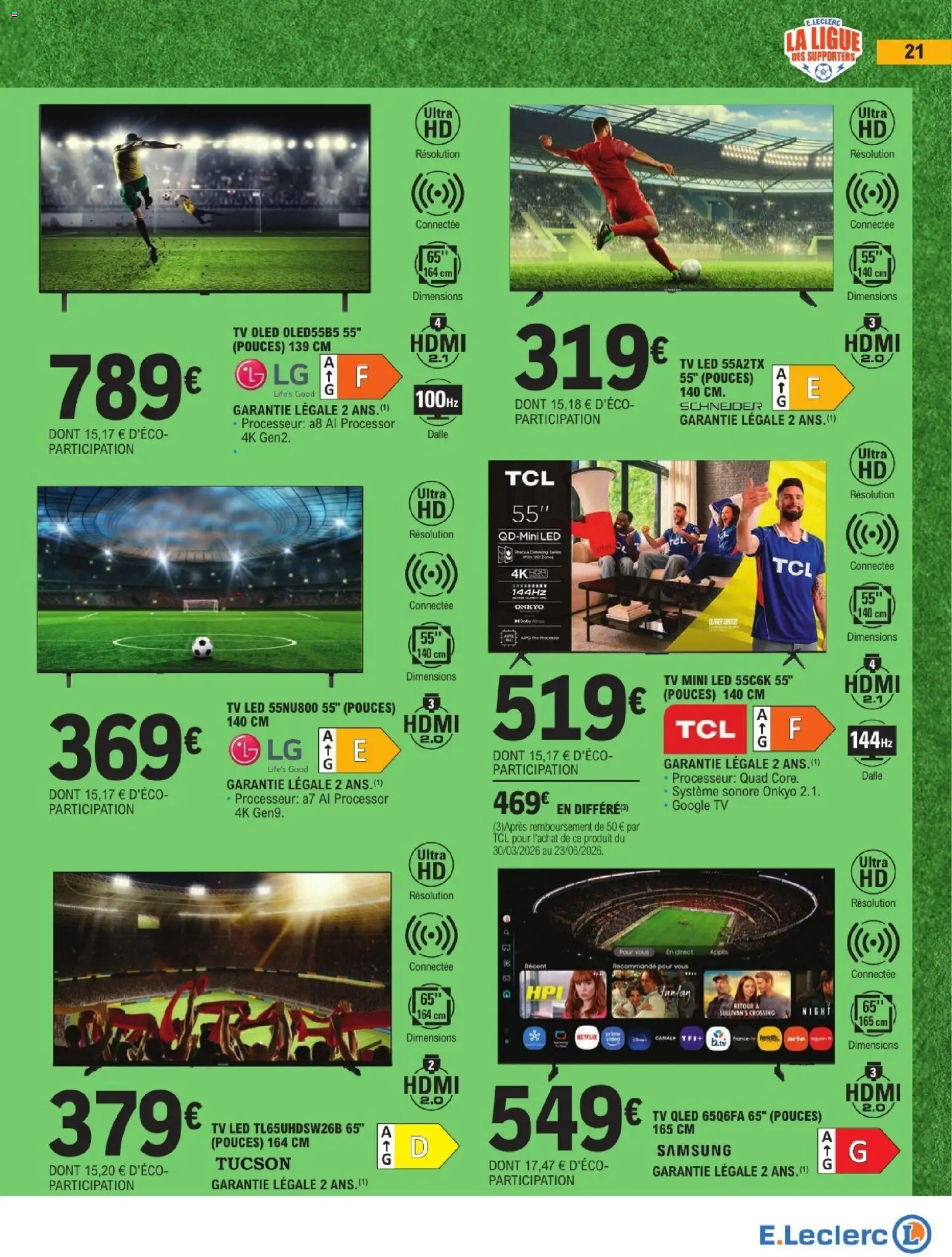 {H1} | Page: 21 | Produits: Vidéo, TV led