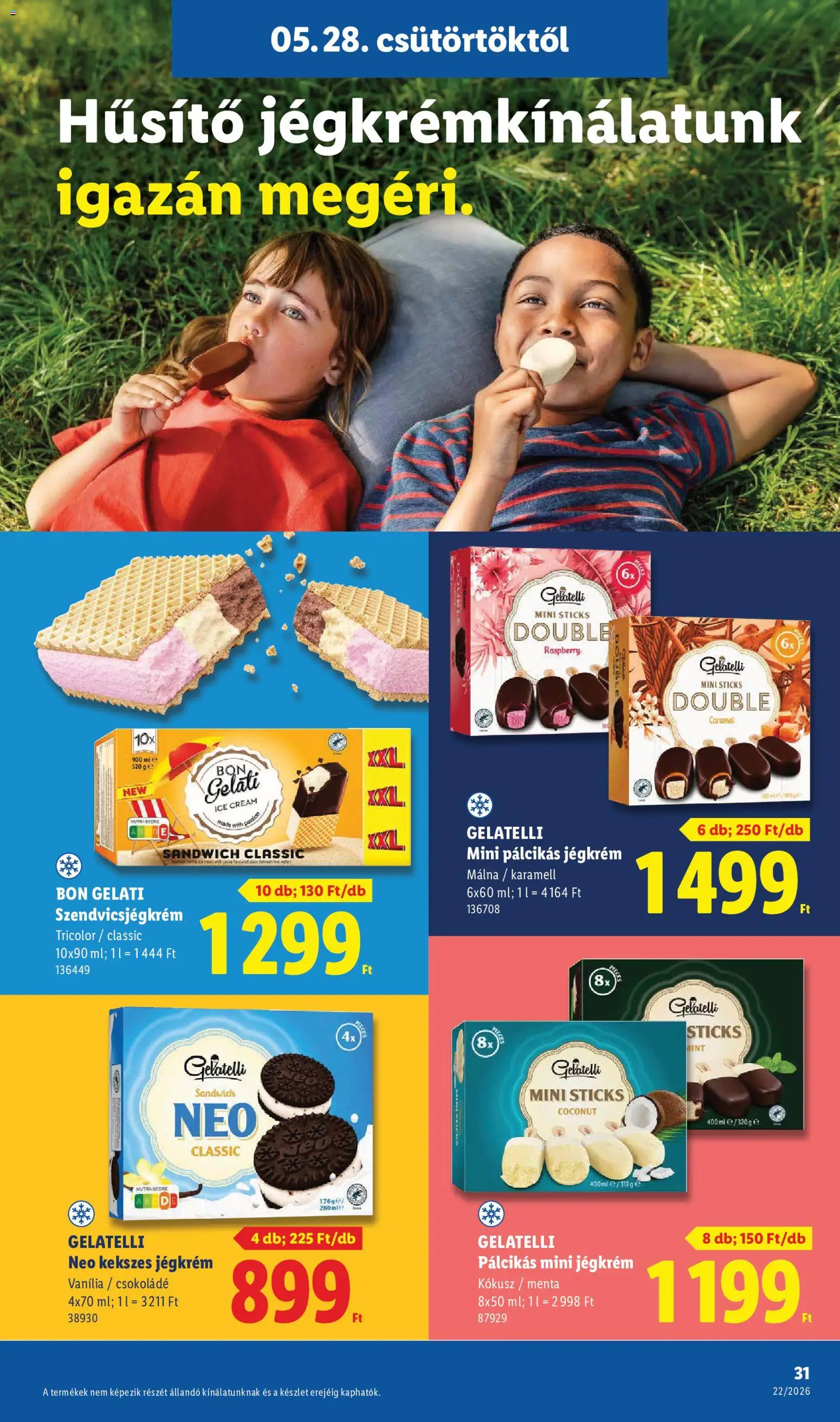 Lidl akciós ujság - amely érvényes a következő dátumtól: 28.05.2026 | Oldal: 31