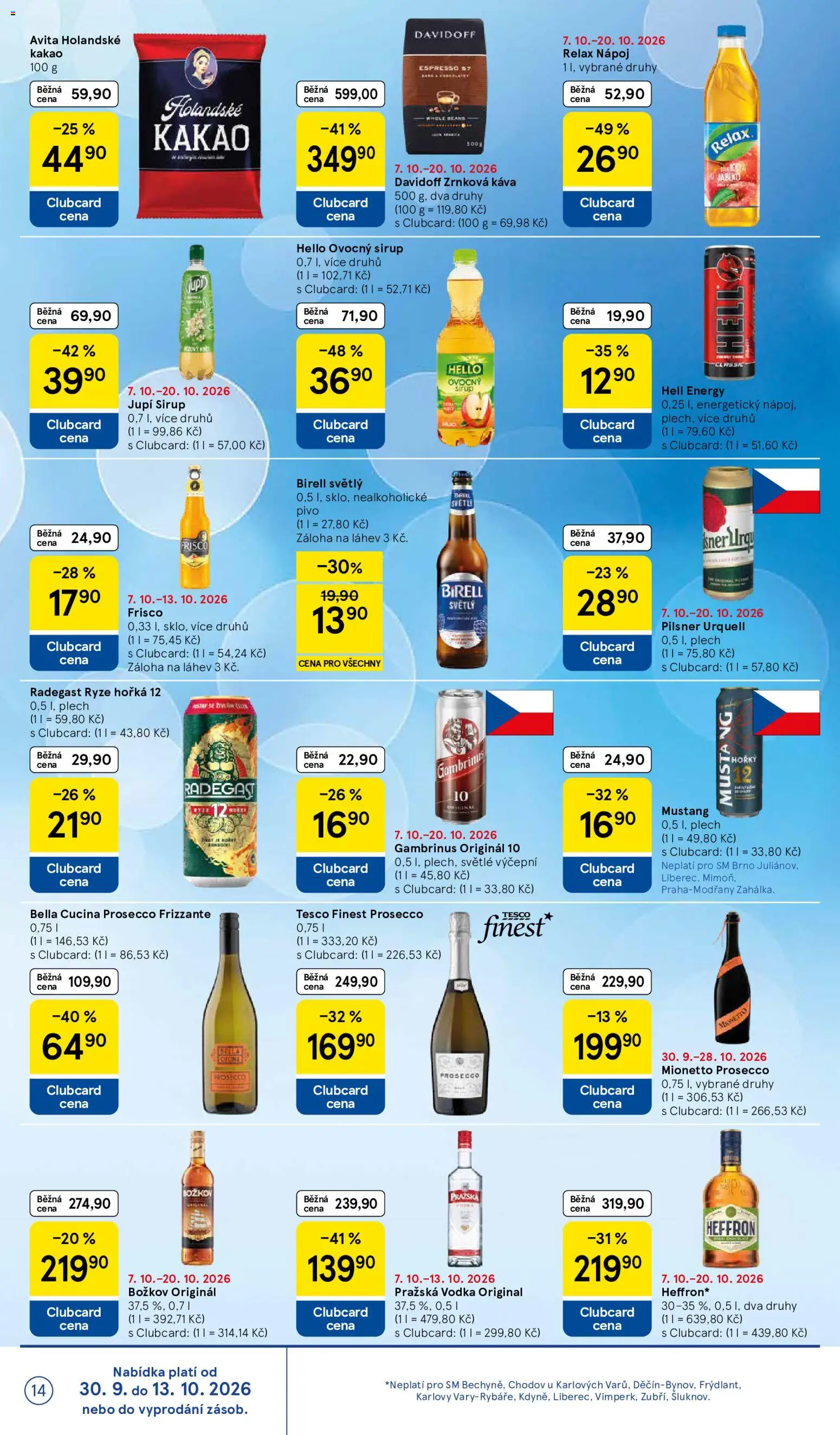 Tesco leták - Supermarket Nabídka ve značkové kvalitě od 07.10.2026 | Strana: 14