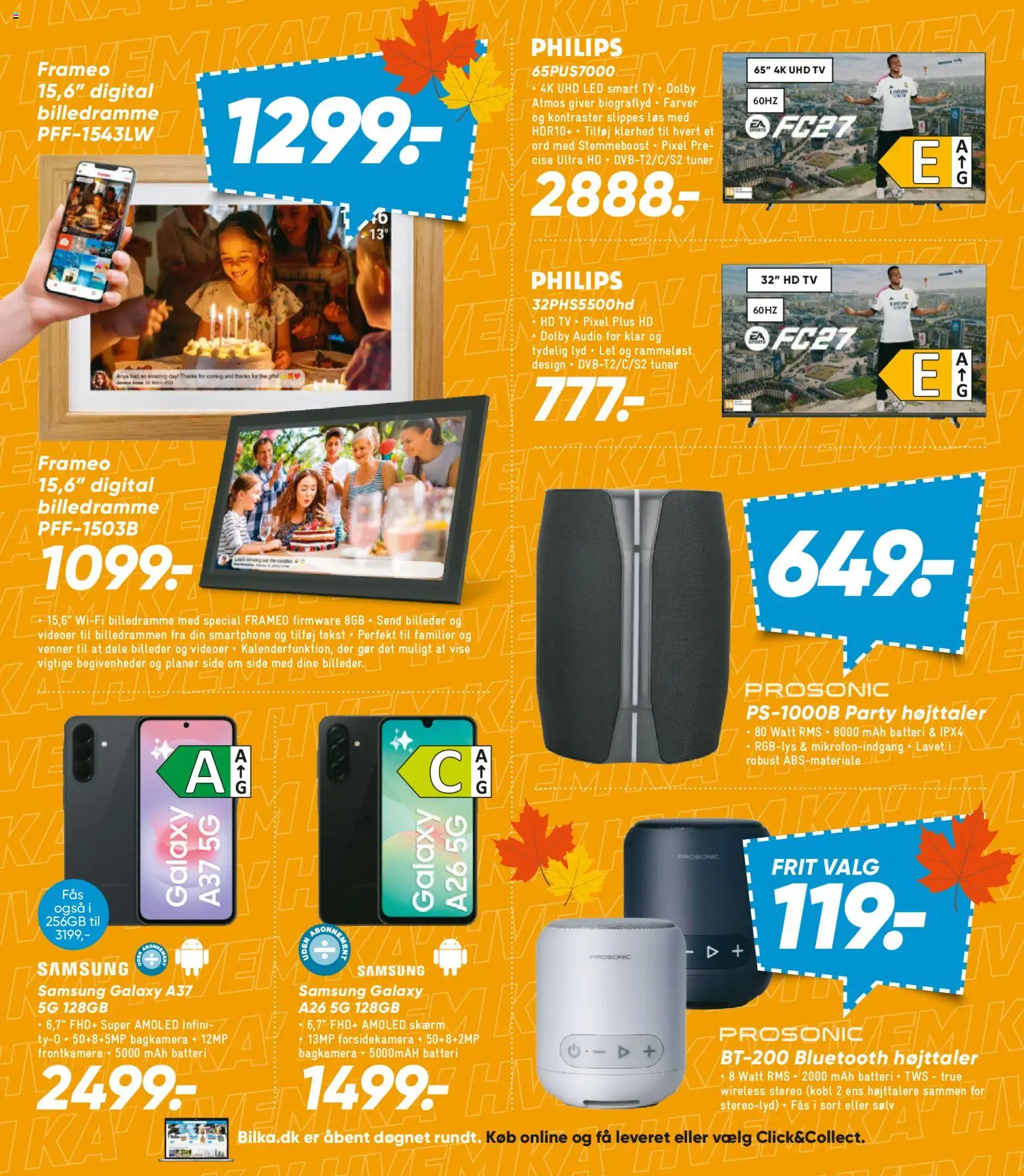 Bilka tilbudsavis – gyldig fra 25/09/2026 | Side: 17 | Produkter: Skærm, Smartphone, Højttaler, Batteri