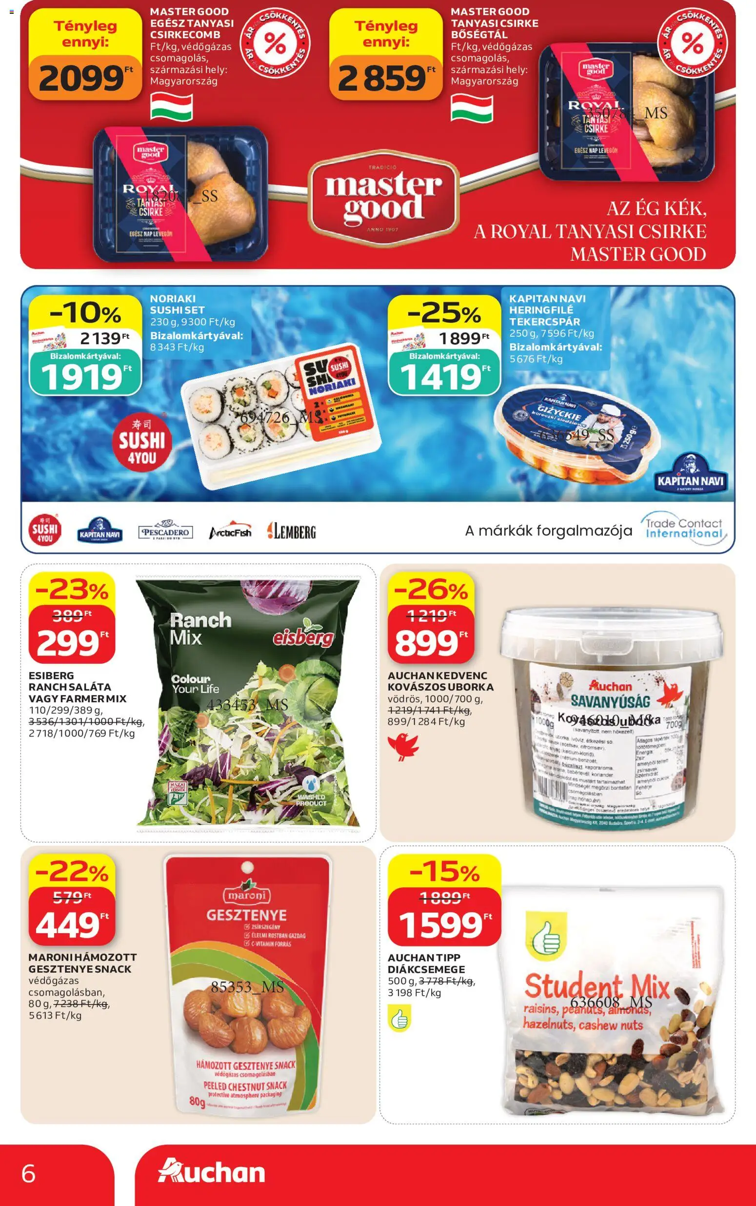 Auchan akciós ujság - amely érvényes a következő dátumtól: 2026.08.21. | Oldal: 6