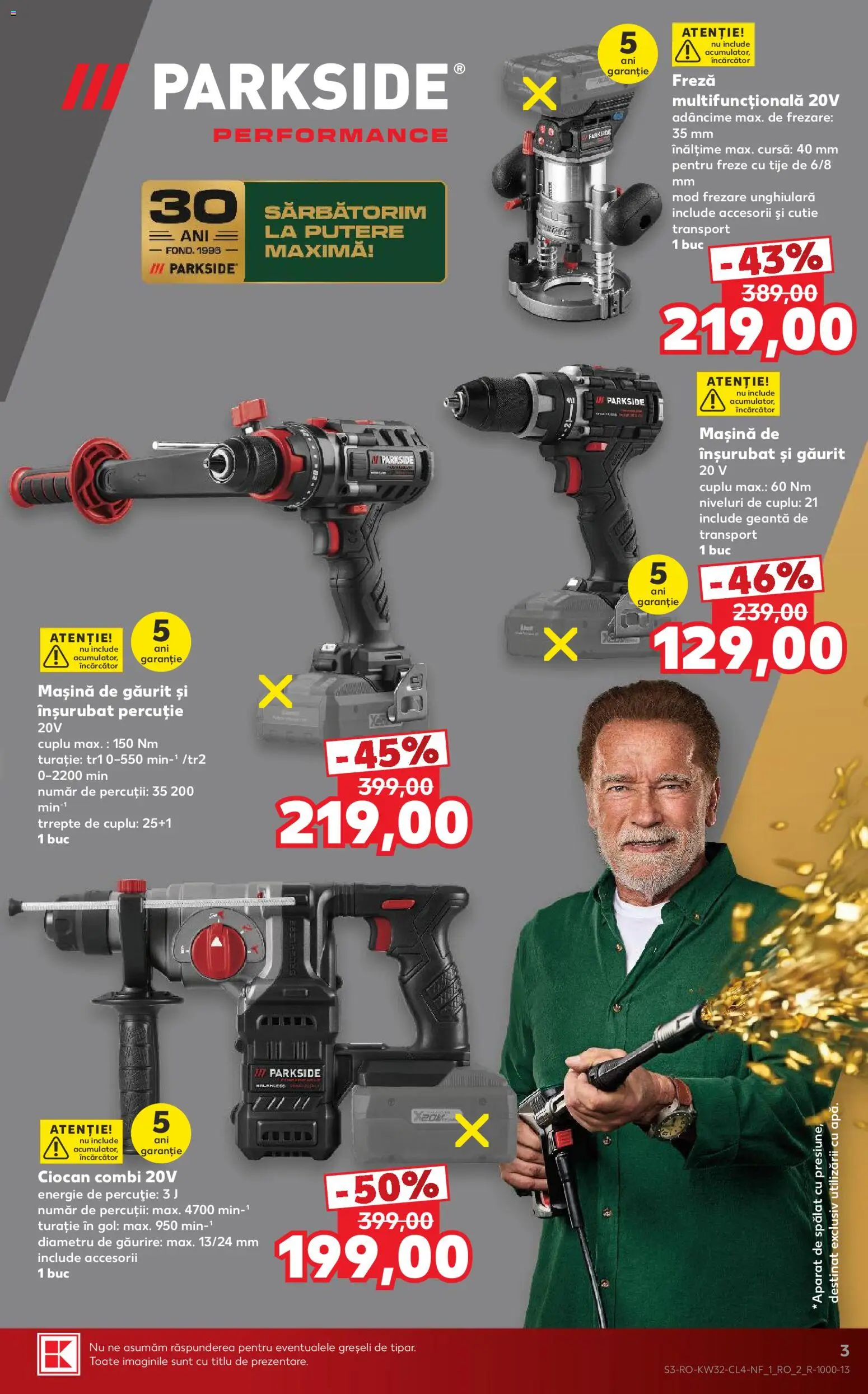 Noul catalog Kaufland – valabil de la 05.08.2026 | Pagină: 3 | Produse: Mașină de găurit, Încărcător, Geantă, Cutie