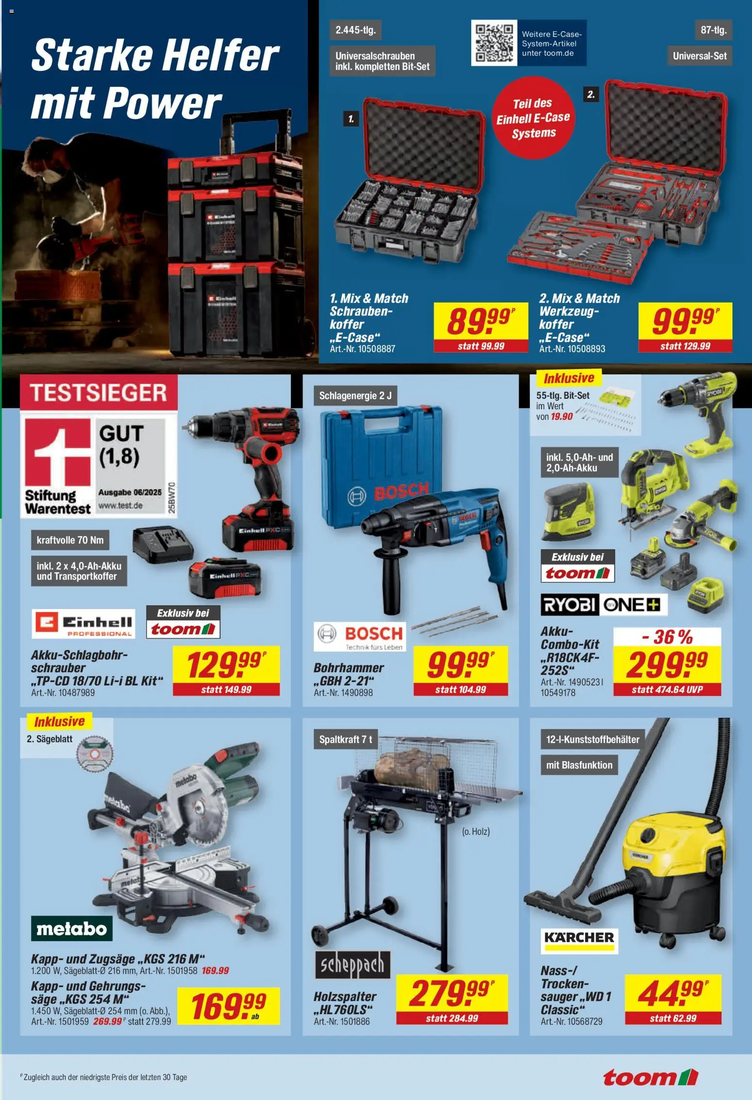 Toom Baumarkt Prospekt – gültig ab 12.10.2026 | Seite: 7 | Produkte: Bosch, Koffer