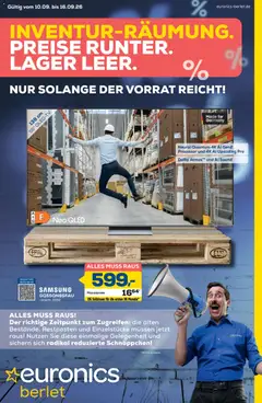 Euronics Prospekt Berlet ab 10.09.2026 gültig