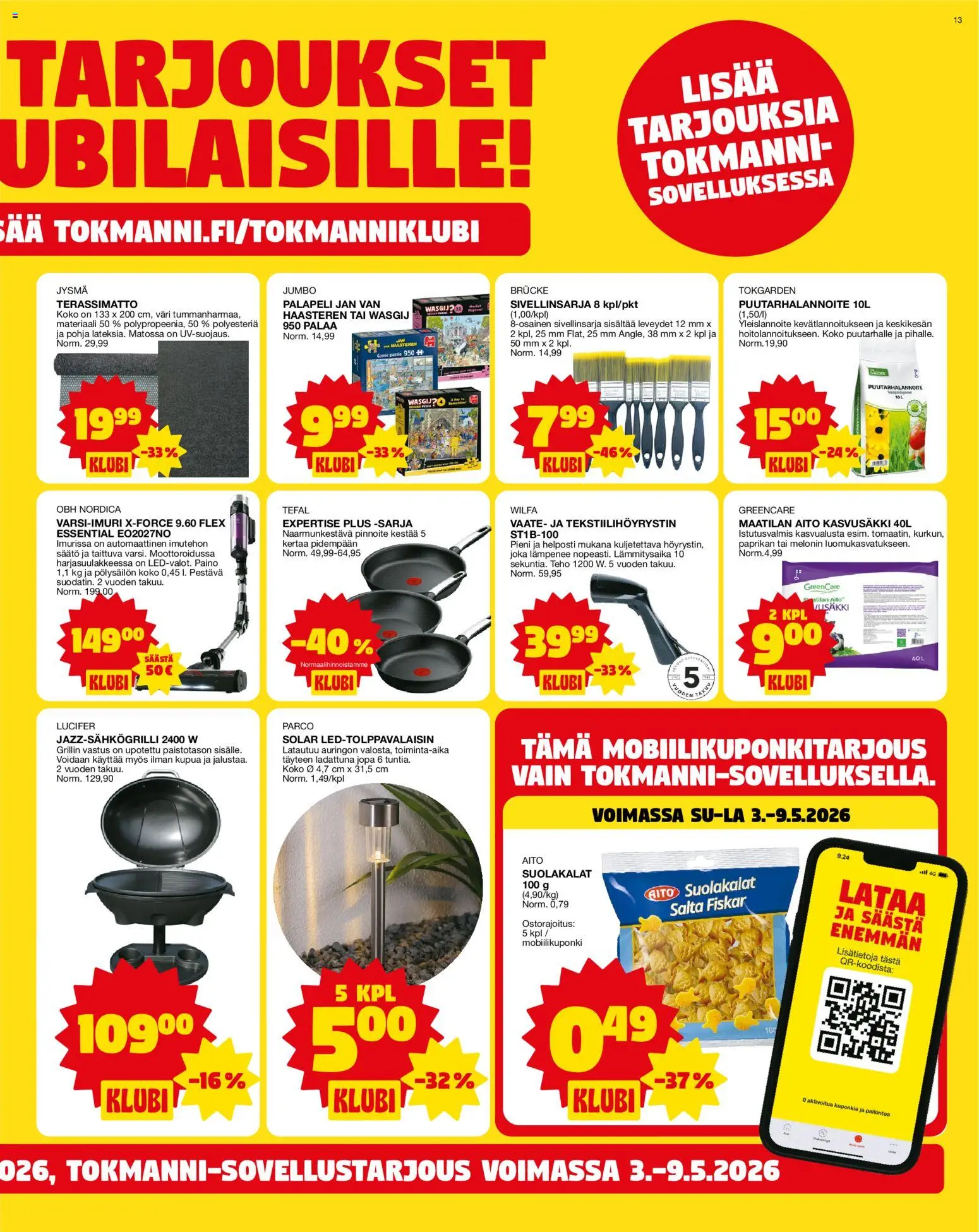 Tokmanni tarjoukset – voimassa 04.05.2026 alkaen | Sivu: 13