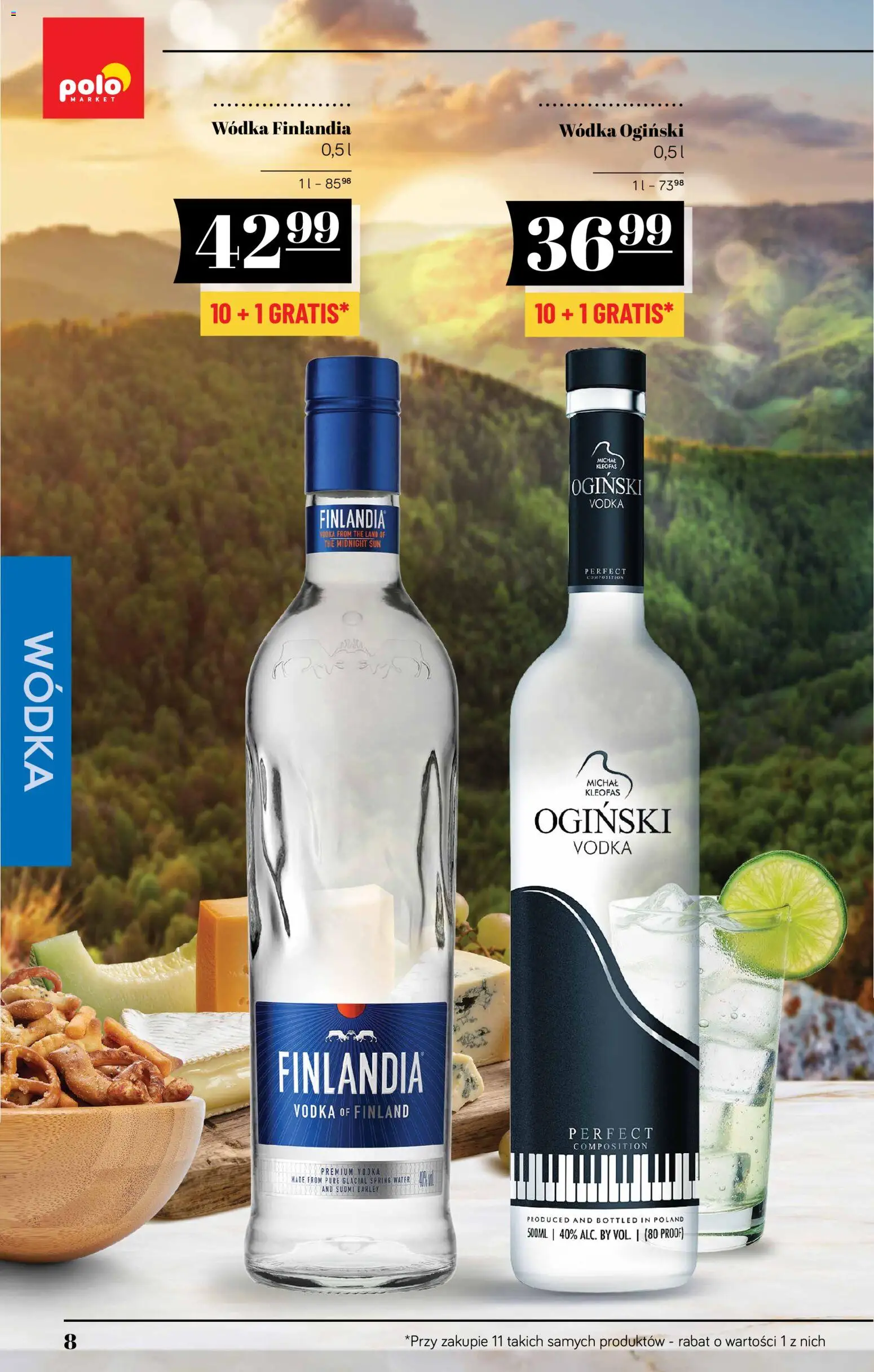 POLOmarket katalog - Alkoholi od 13.08.2026 | Strona: 8 | Produkty: Ogiński, Wódka Ogiński, Vodka, Wódka