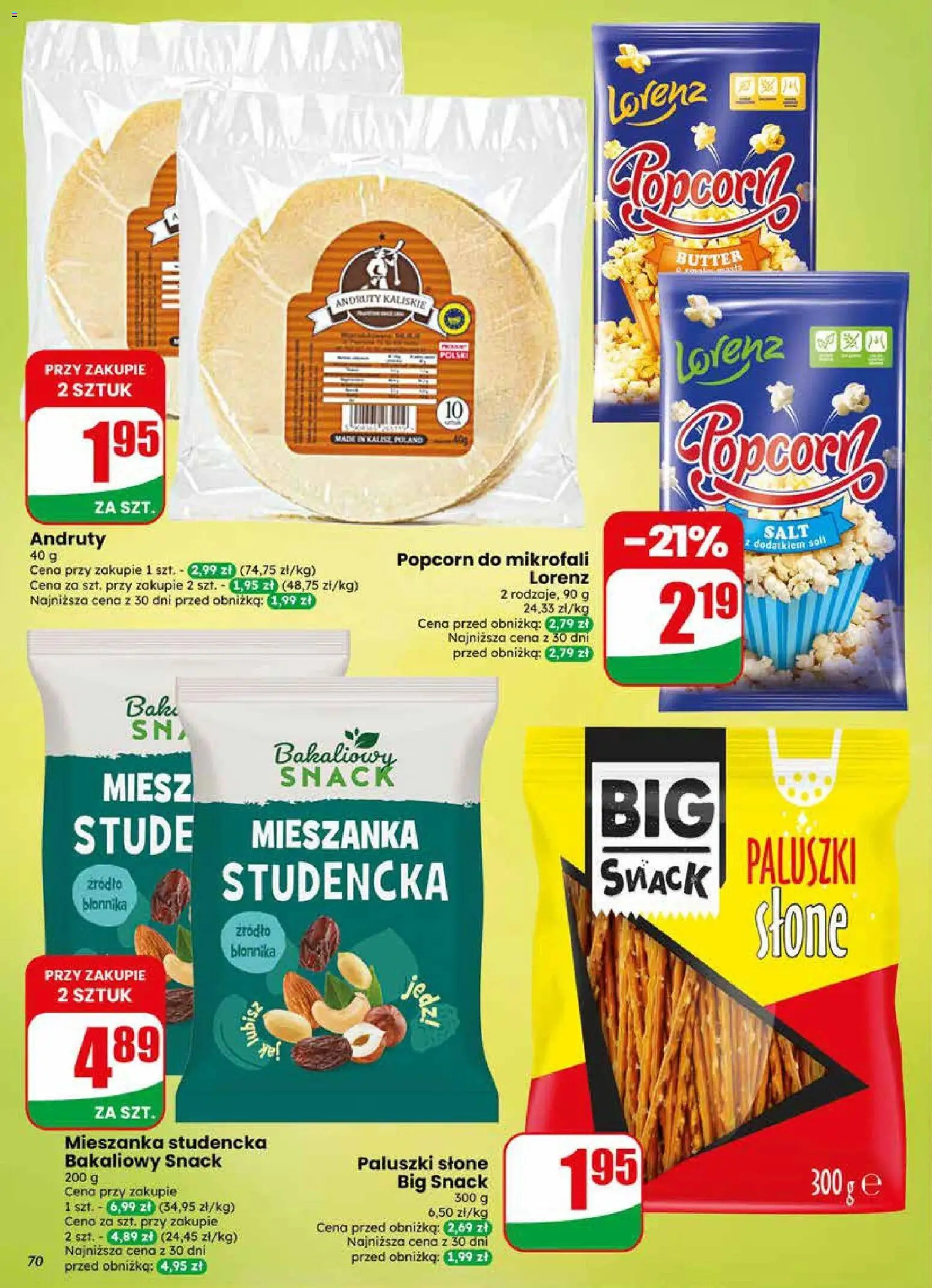 Dino gazetka od 20.05.2026 | Strona: 70 | Produkty: Paluszki, Popcorn