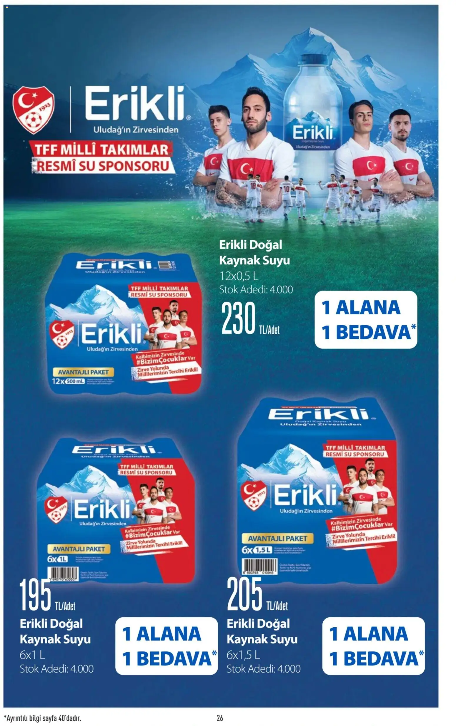 CarrefourSA Katalog - 01.06.2026 tarihinden itibaren geçerlidir | Sayfa: 26 | Ürünler: Su