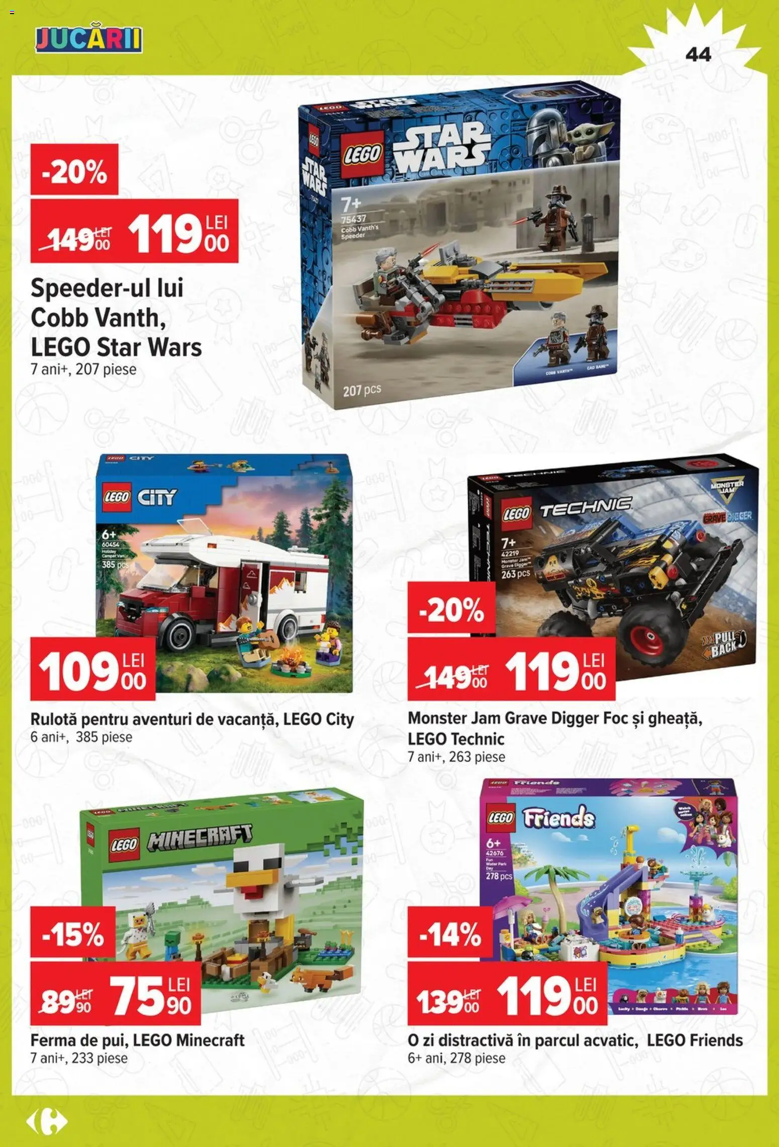 Noul catalog Carrefour – valabil de la 12.08.2026 | Pagină: 44 | Produse: LEGO