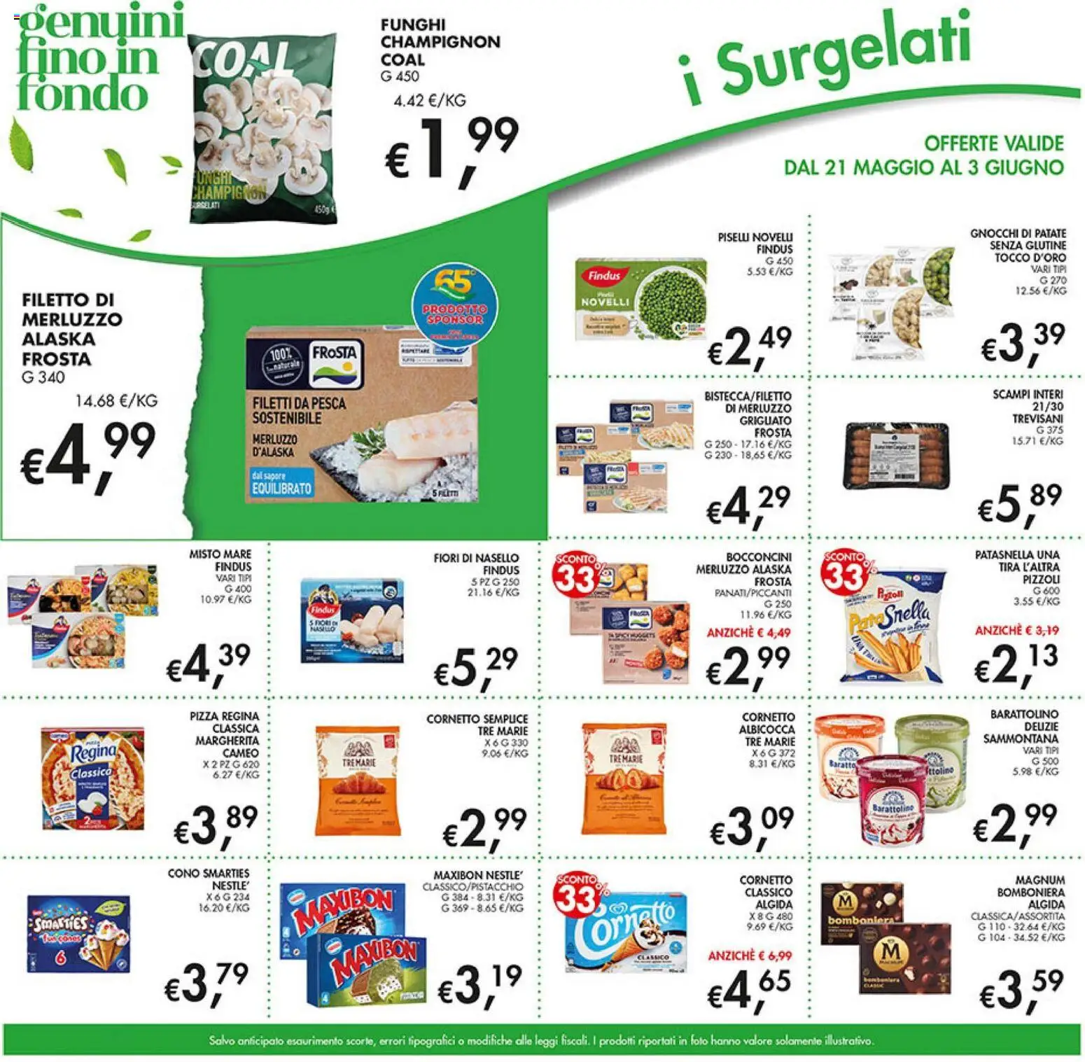 Volantino Coal del 21.05.2026 | Pagina: 11 | Prodotti: Pizza, Funghi, Gnocchi, Nasello