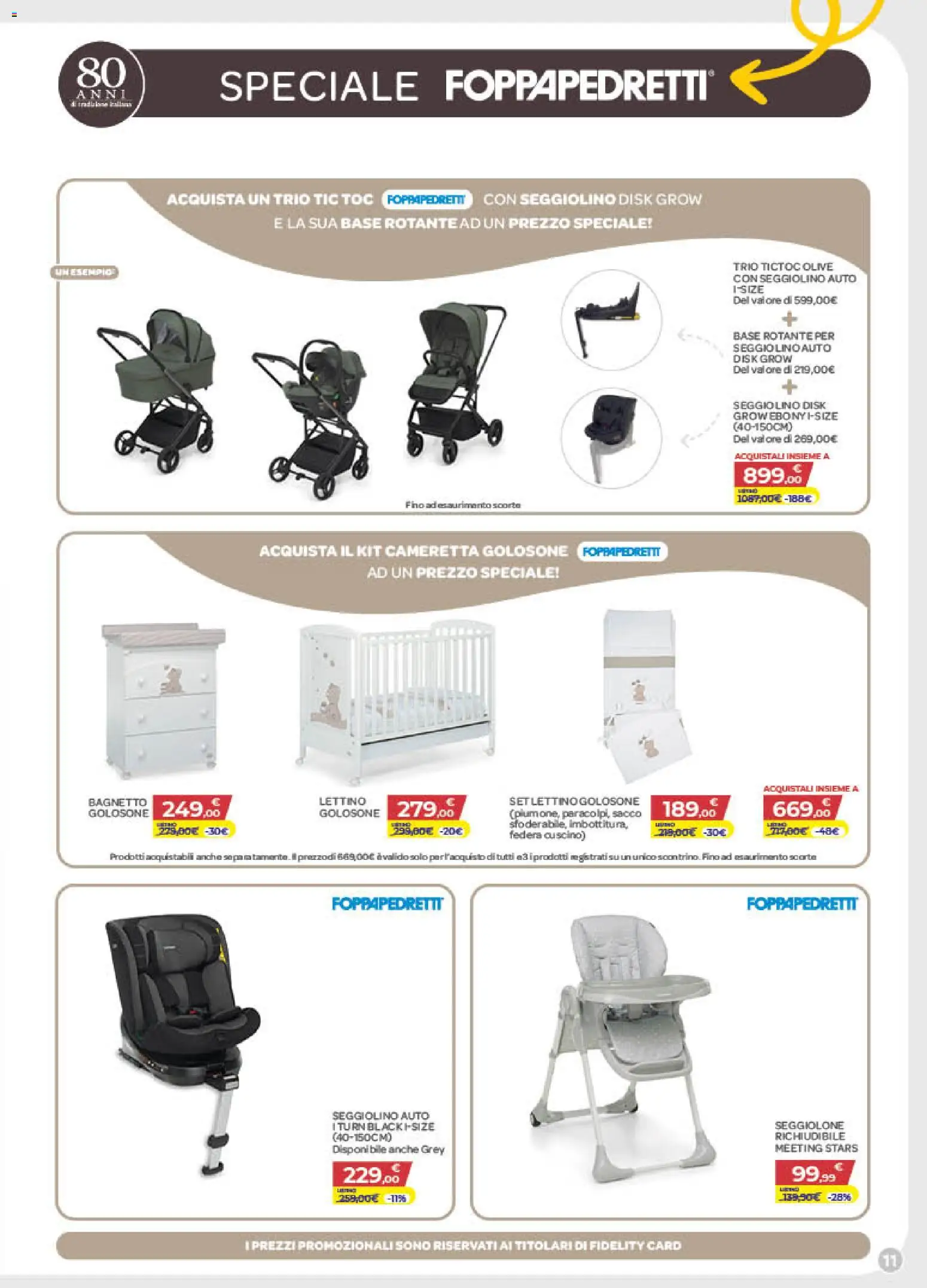 Volantino Bimbo store del 27/08/2026 | Pagina: 11 | Prodotti: Olive, Lettino, Bagnetto, Cuscino