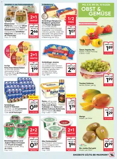 Maximarkt Flugblatt ab 08.10.2026 gültig | Seite: 15 | Produkte: Kiwi, Gemüse, Obst, Joghurt
