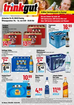 Trinkgut Prospekt Dasing ab 31.08.2026 gültig