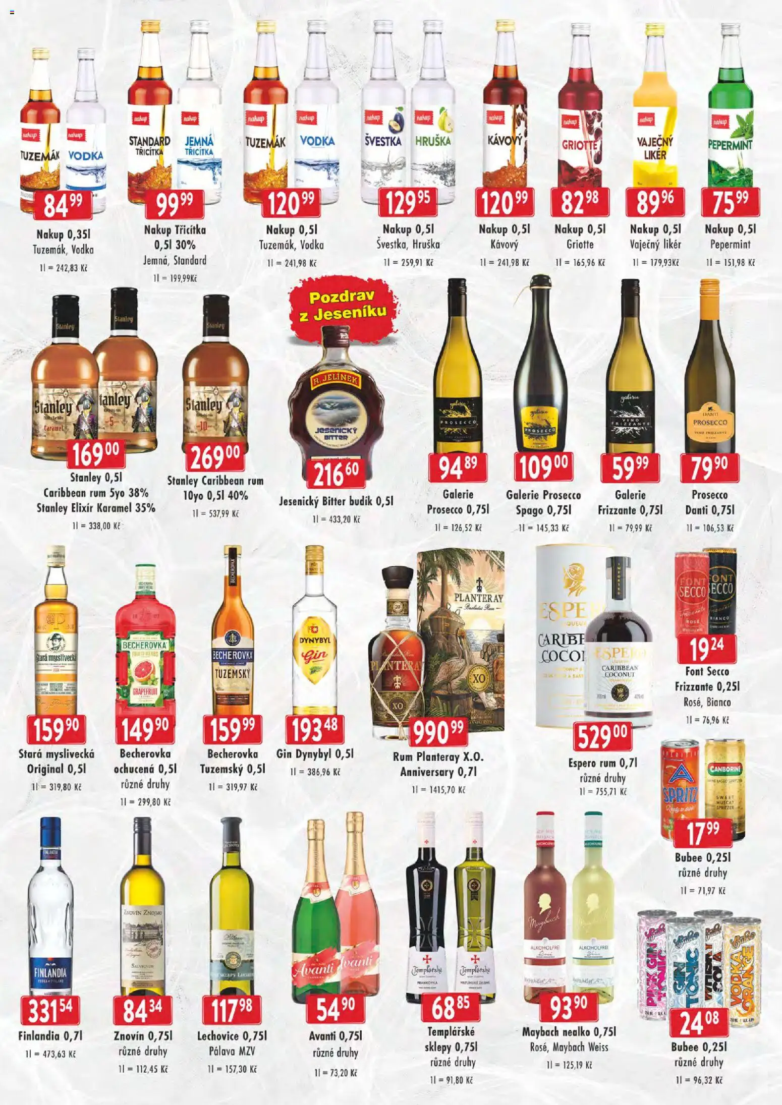 Astur & Qanto leták - cash&carry Jeseník, Krnov od 17.06.2026 | Strana: 2 | Produkty: Stará myslivecká, Gin Dynybyl, Becherovka, Jelínek
