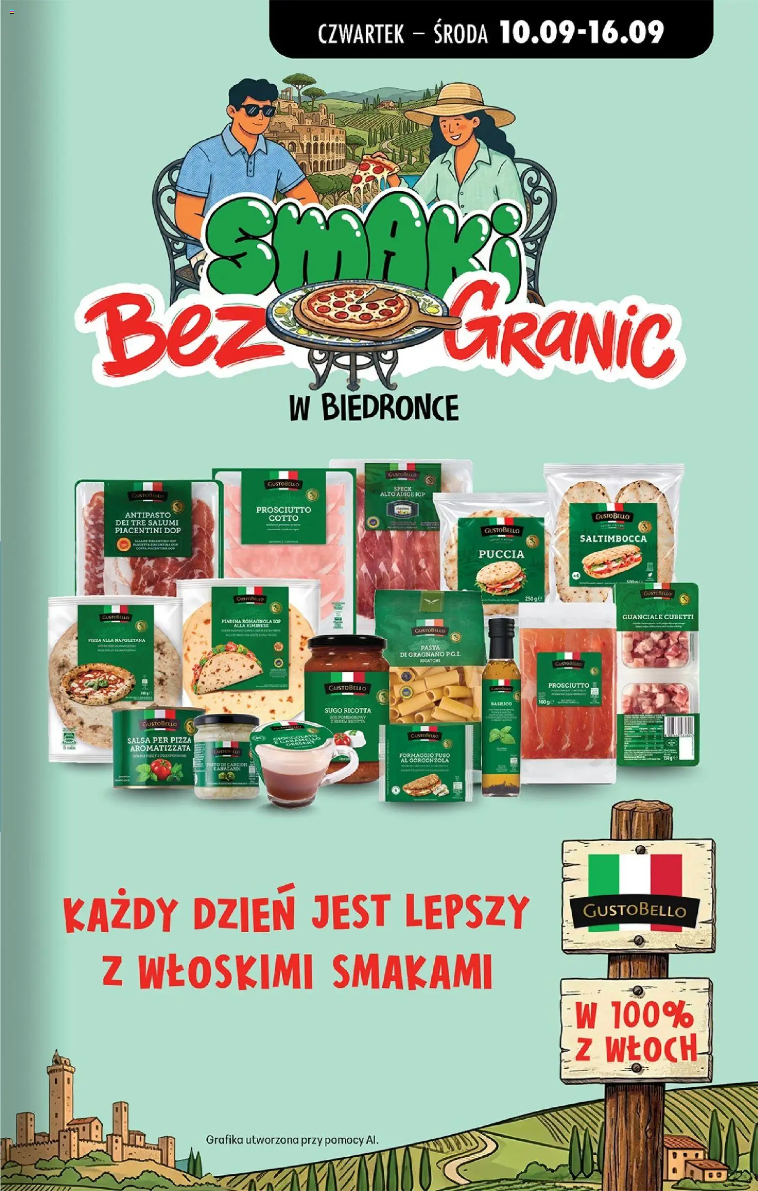 Biedronka gazetka od czwartku od 10.09.2026 | Strona: 53 | Produkty: Pesto, Pasta, Pizza, Ricotta