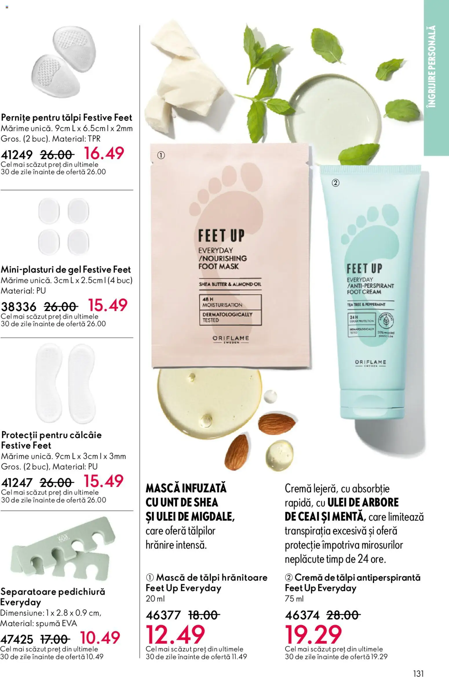 Noul catalog Oriflame – valabil de la 06.05.2026 | Pagină: 131 | Produse: Unt, Cremă, Ulei, Ceai