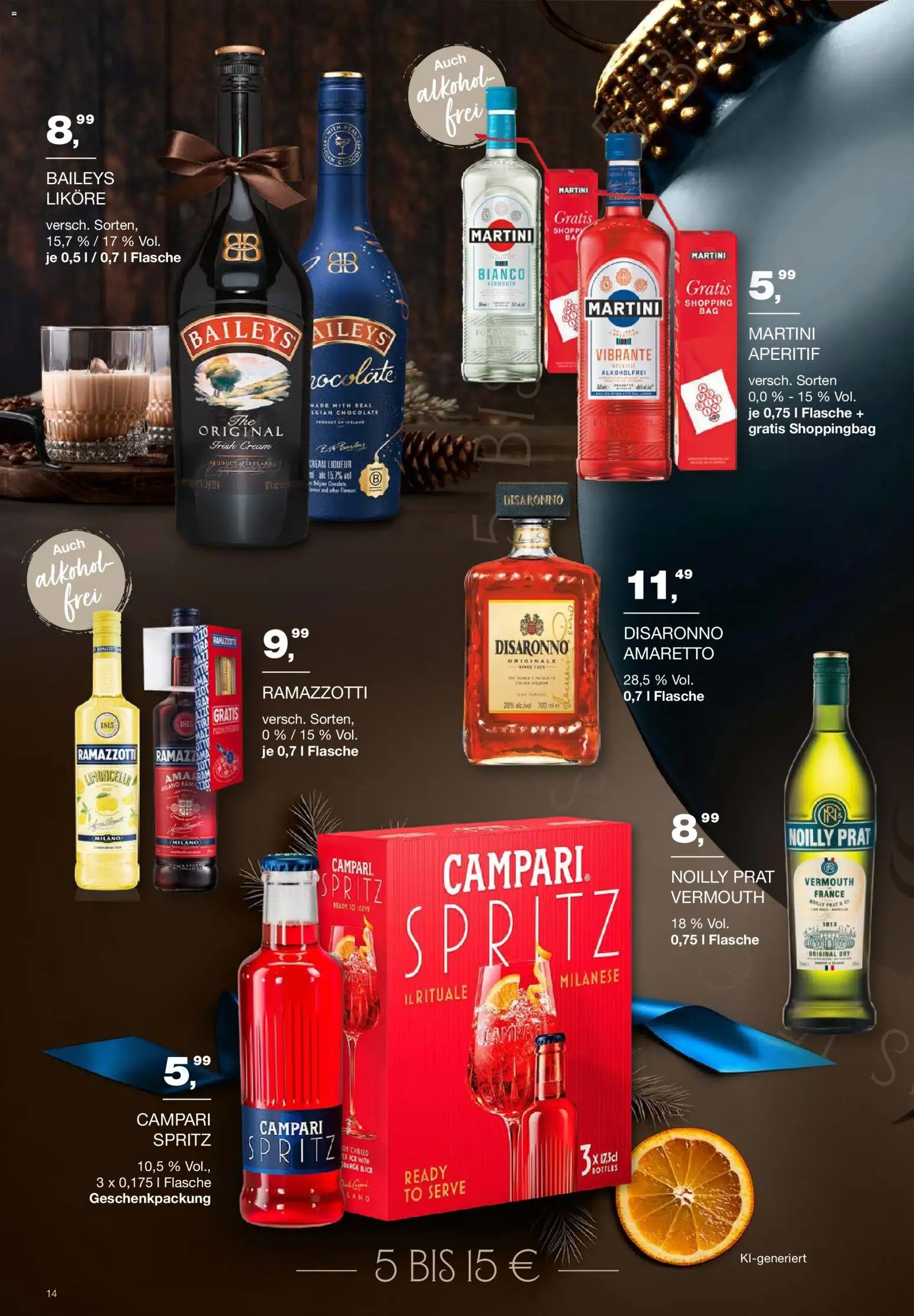 Handelshof Schöner Schenken – gültig ab 01.10.2026 | Seite: 14 | Produkte: Martini, Campari, Alkohol, Ramazzotti