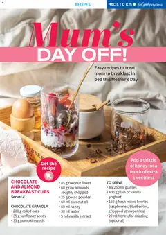 Clicks specials catalogue – valid from 01.04.2026 | Page: 110 | Products: Yoghurt, Powder, Strawberries, Water