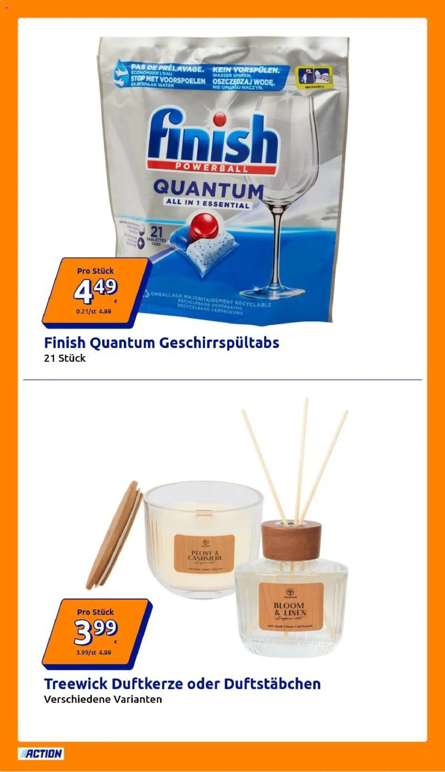 Action Flugblatt gültig ab 26.08.2026 | Seite: 4 | Produkte: Wasser, Geschirrspültabs