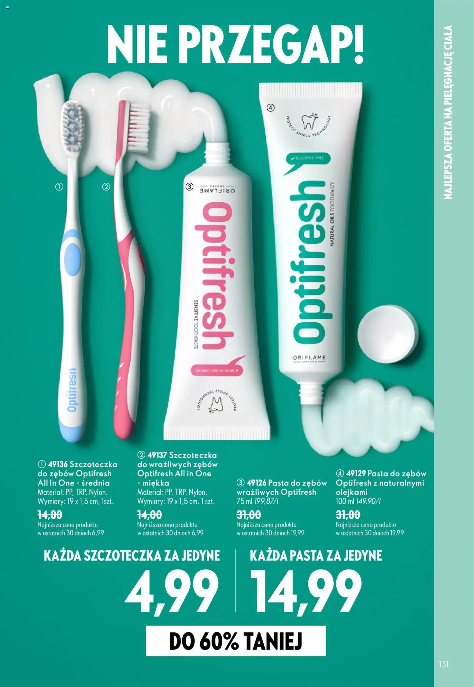 Oriflame Katalog 12 2026 od 19.08.2026 | Strona: 129 | Produkty: Pasta, Pasta do zębów