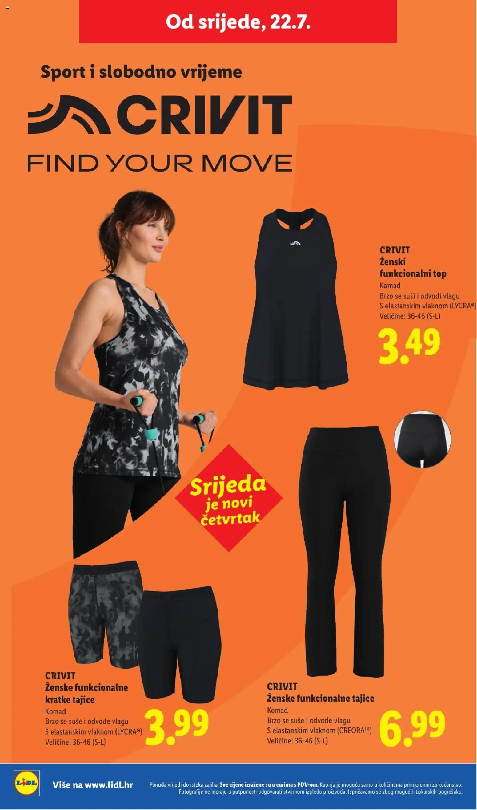 Lidl katalog | vrijedi od 20.07.2026 | Stranica: 48 | Proizvodi: Tajice