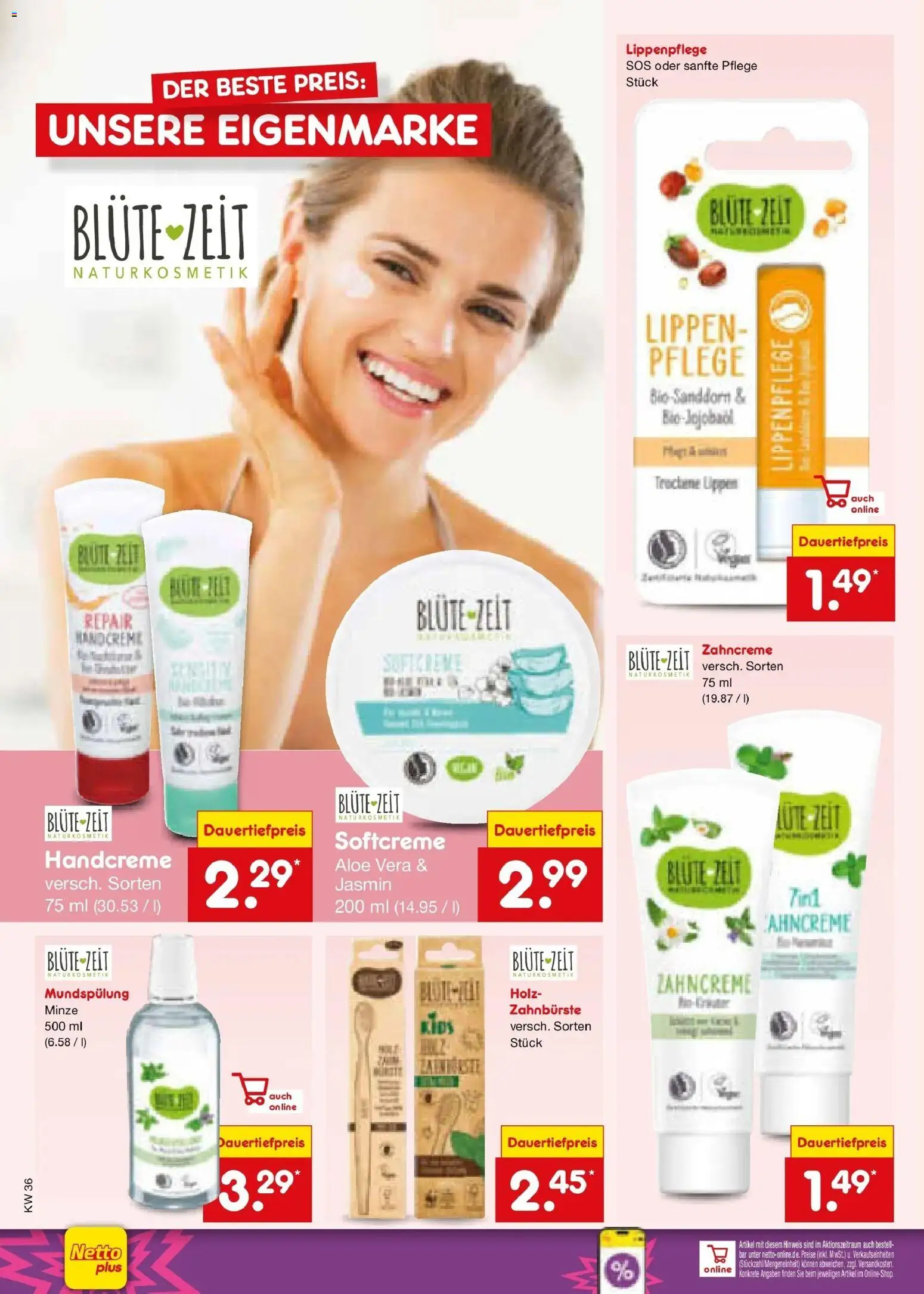 Netto Marken-Discount Prospekt Selb (ab 31.08.2026) » Angebote | Seite: 32 | Produkte: Handcreme, Zahnbürste