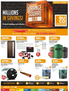 BUCO specials catalogue – valid from 27/07/2026