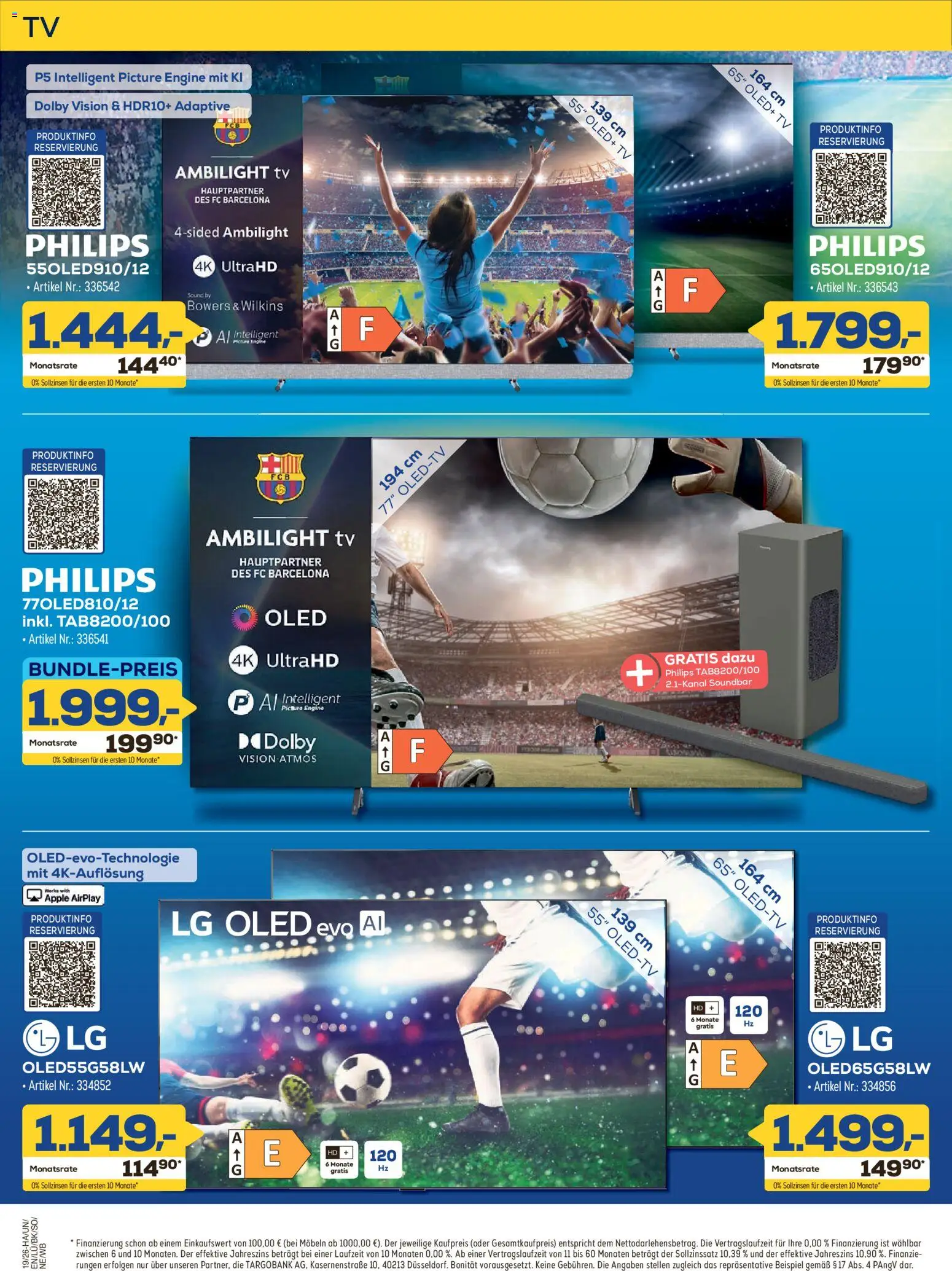 Euronics Prospekt Berlet – gültig ab 30.04.2026 | Seite: 4 | Produkte: LG, Philips, Soundbar, TV