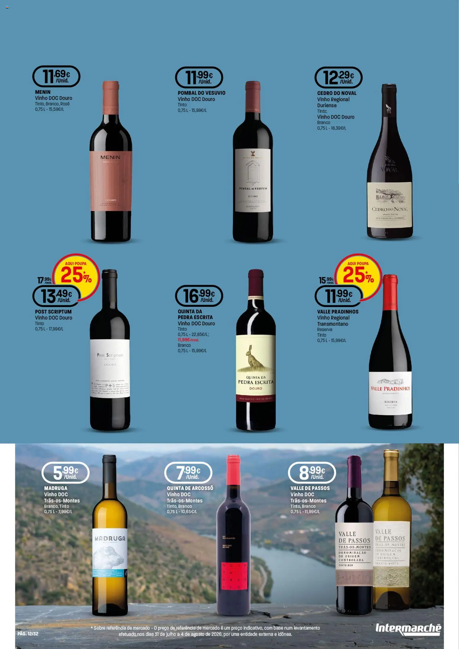 Intermarché folheto Especial Vinhos Super │ válido de 10/09/2026 | Página: 12 | Produtos: Base, Vinho, Vinho tinto