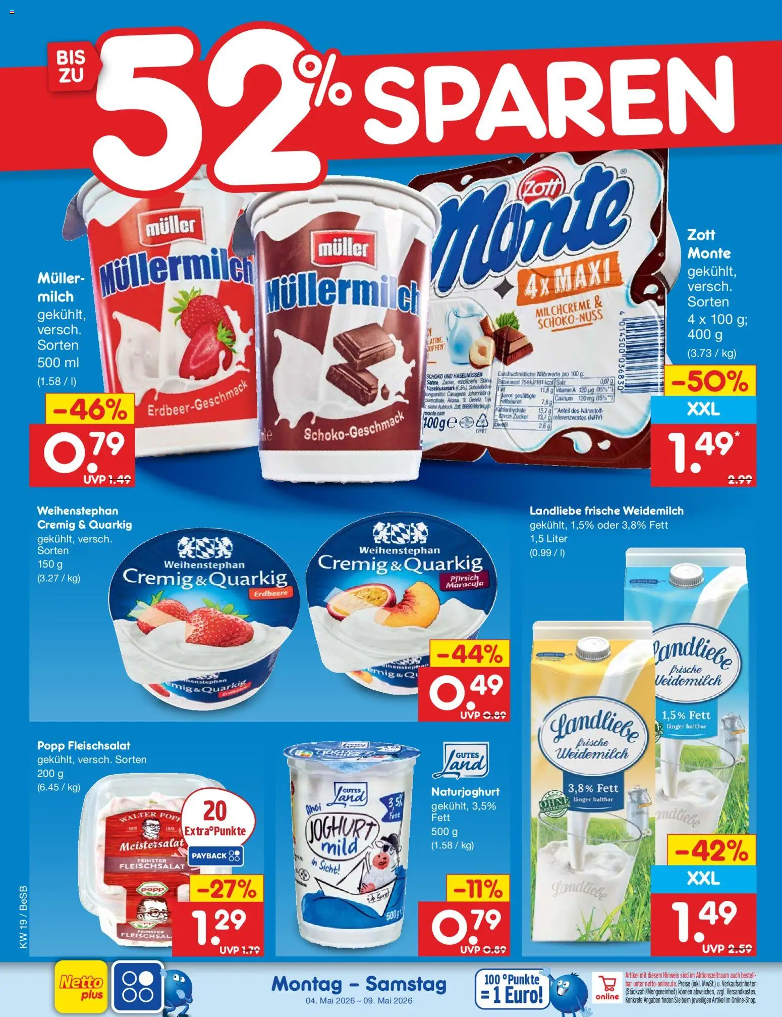 Netto Marken-Discount Super wochenende – gültig ab 07.05.2026 | Seite: 37 | Produkte: Zucker, Pfirsich, Müllermilch, Muller mullermilch