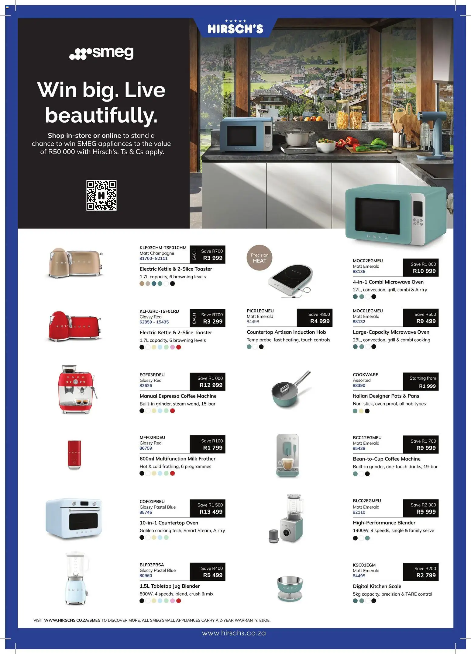 New Hirsch's catalogue – valid from 23/06/2026 | Page: 16 | Products: Oven, Grill, Milk frother, Pots
